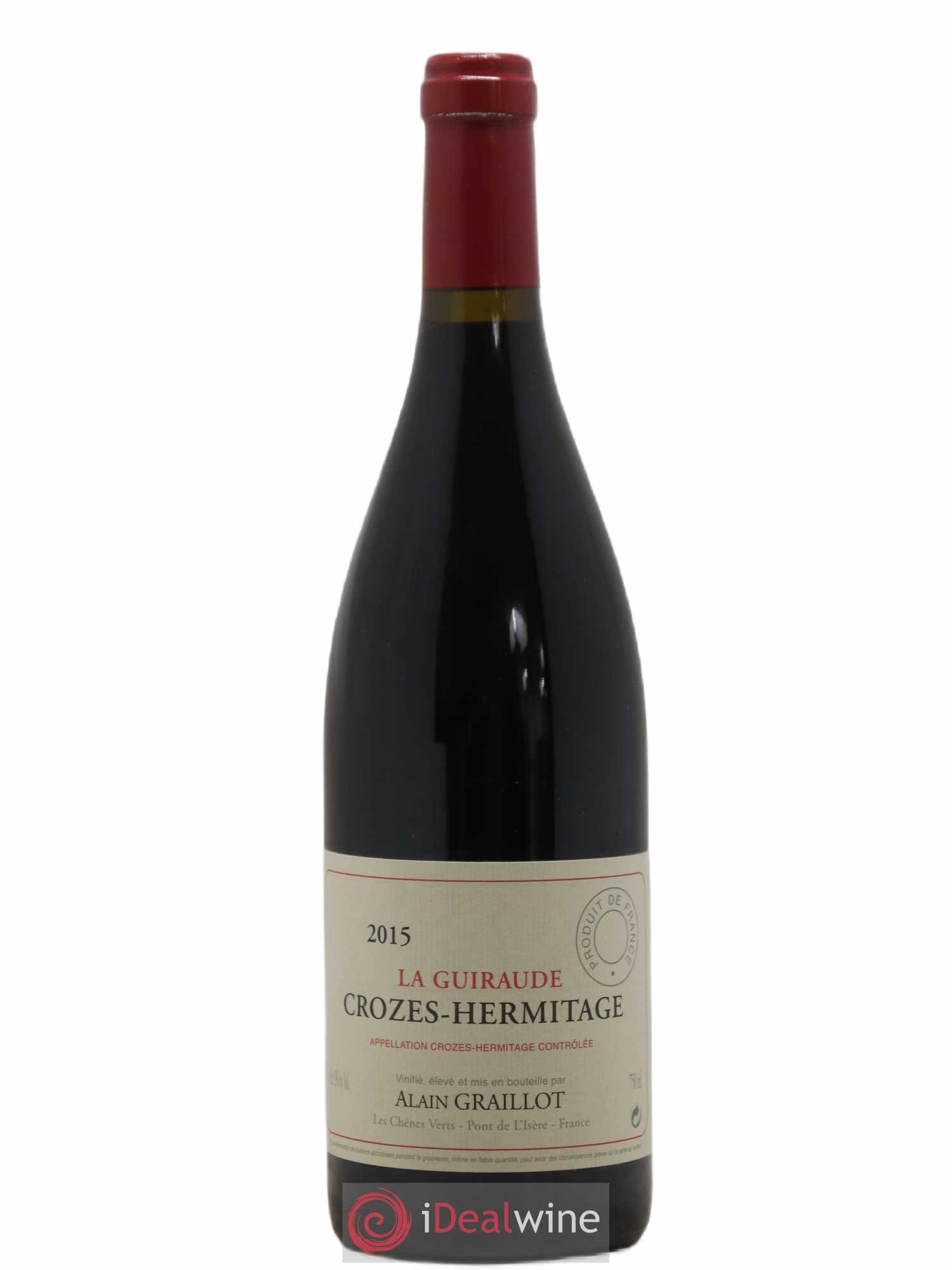 Crozes-Hermitage La Guiraude Domaine Graillot 2015 - Lot de 1 bouteille - 0