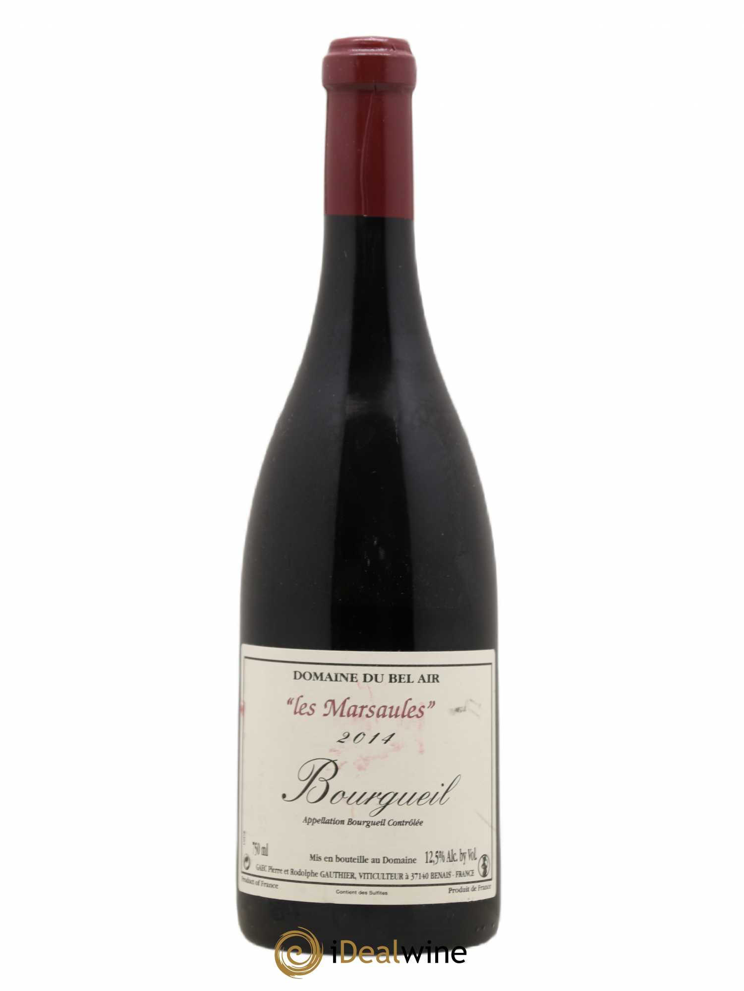 Bourgueil Marsaules Domaine du Bel Air 2014 - Lot de 1 bouteille - 0