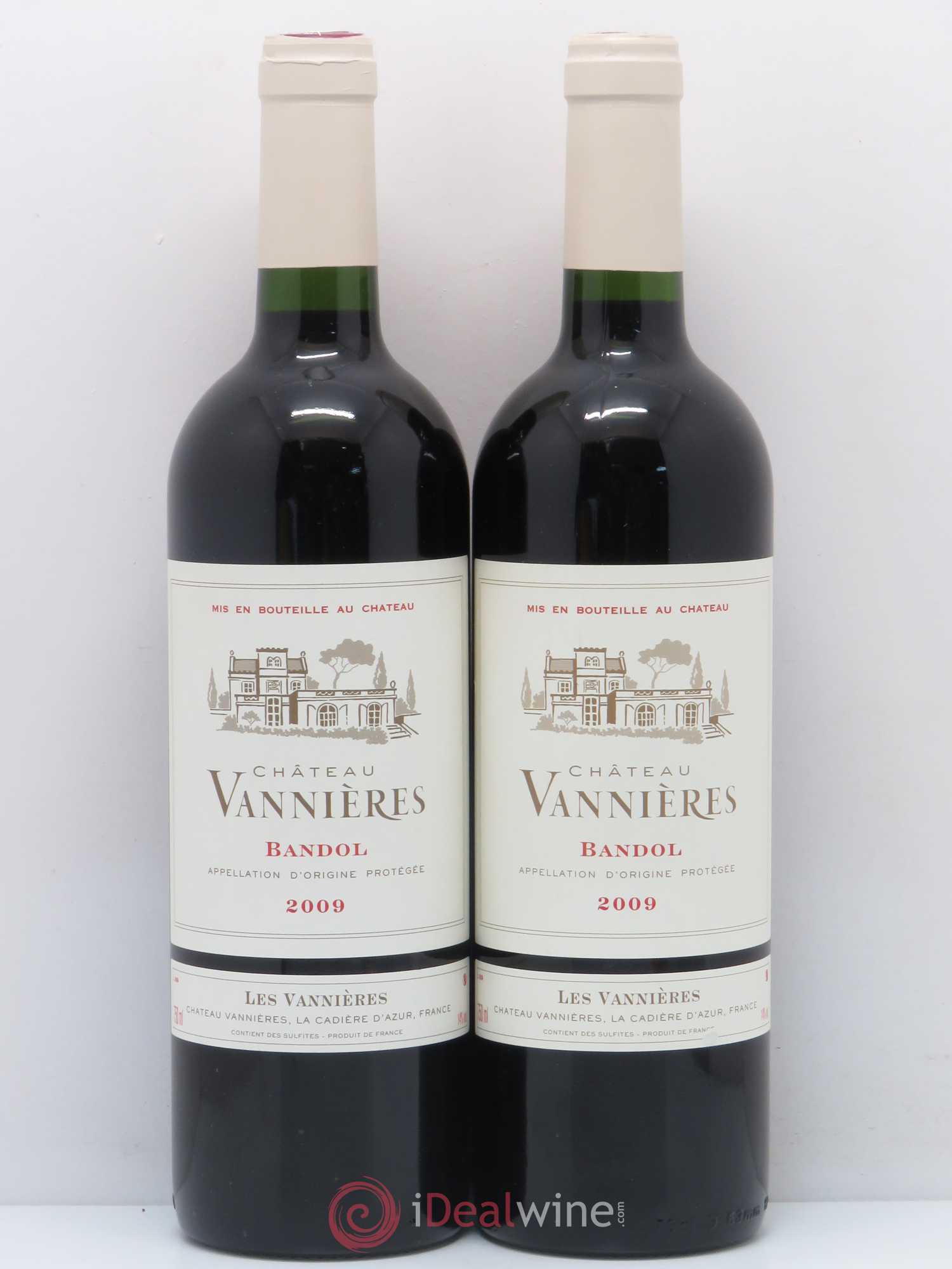 Bandol Château Vannières Éric et Charles-Éric Boisseaux 2009 - Lot de 2 bouteilles - 0