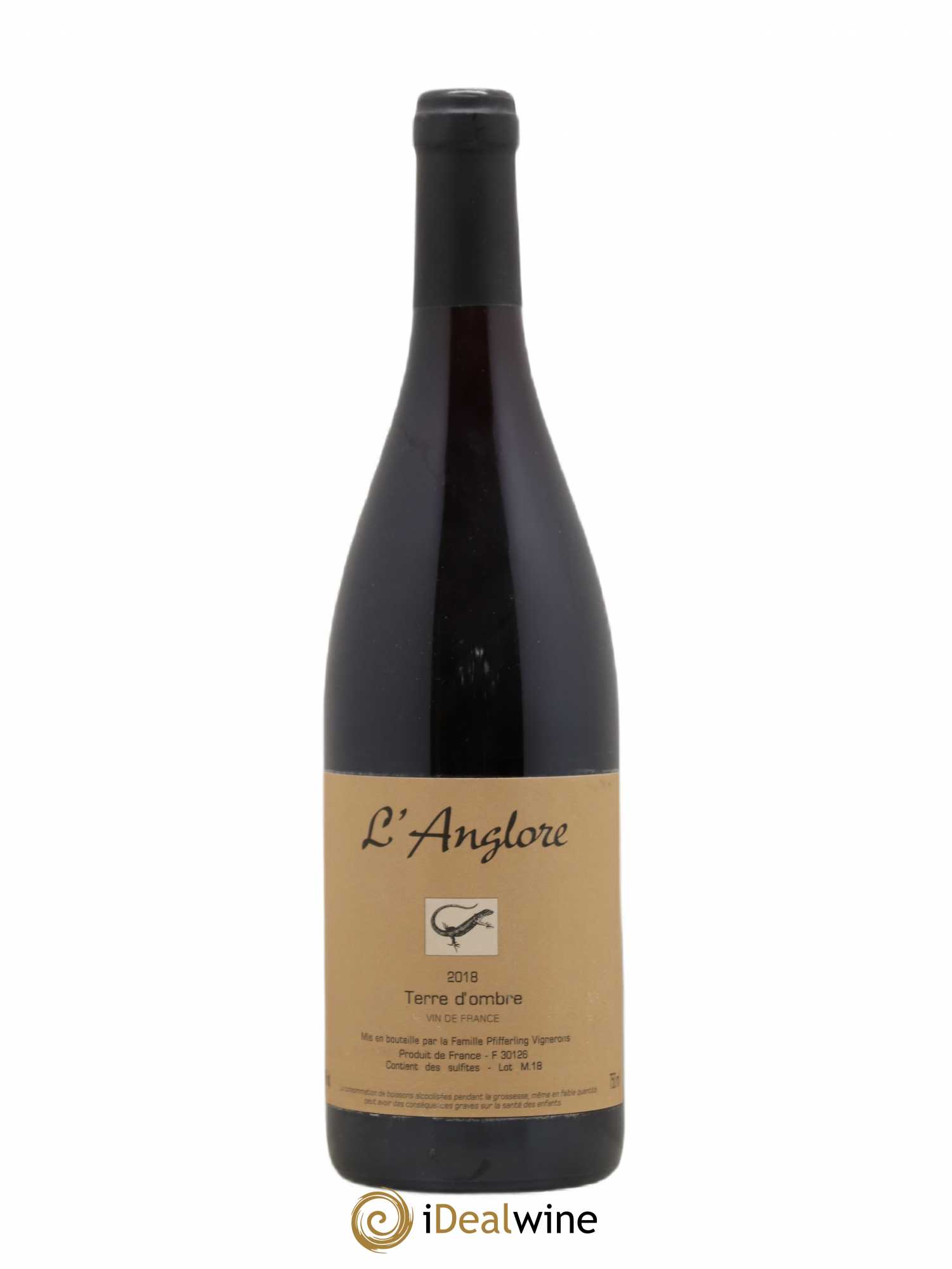 Vin de France Terre d'Ombre L'Anglore 2018 - Lot de 1 bouteille - 0