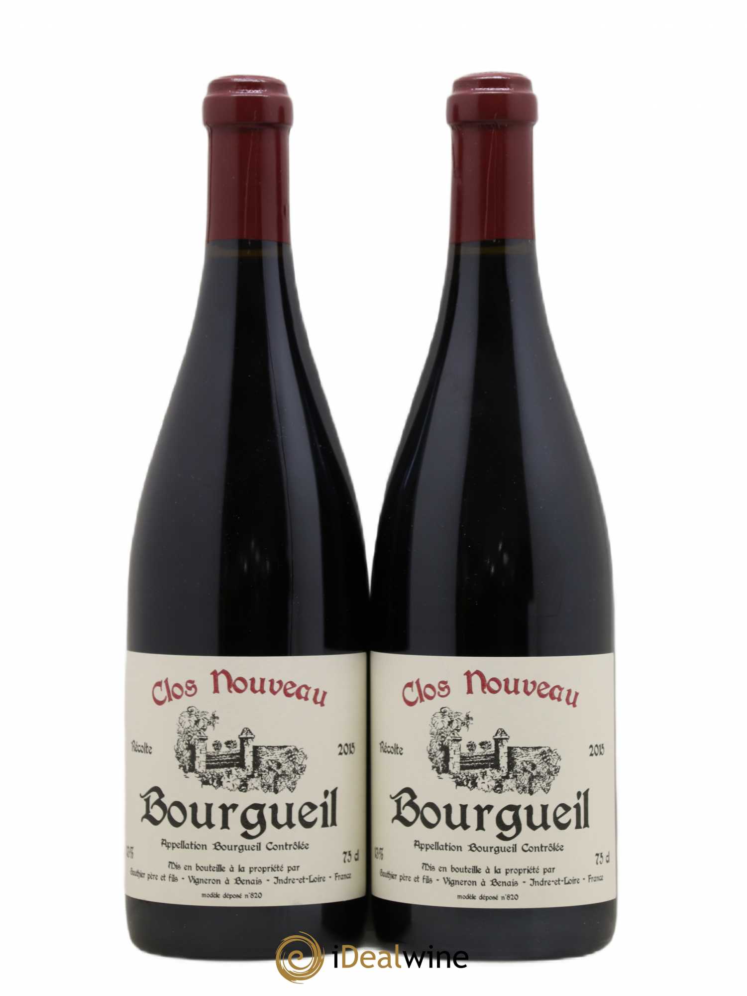 Bourgueil Clos Nouveau Domaine du Bel Air 2015 - Lot de 2 bouteilles - 0