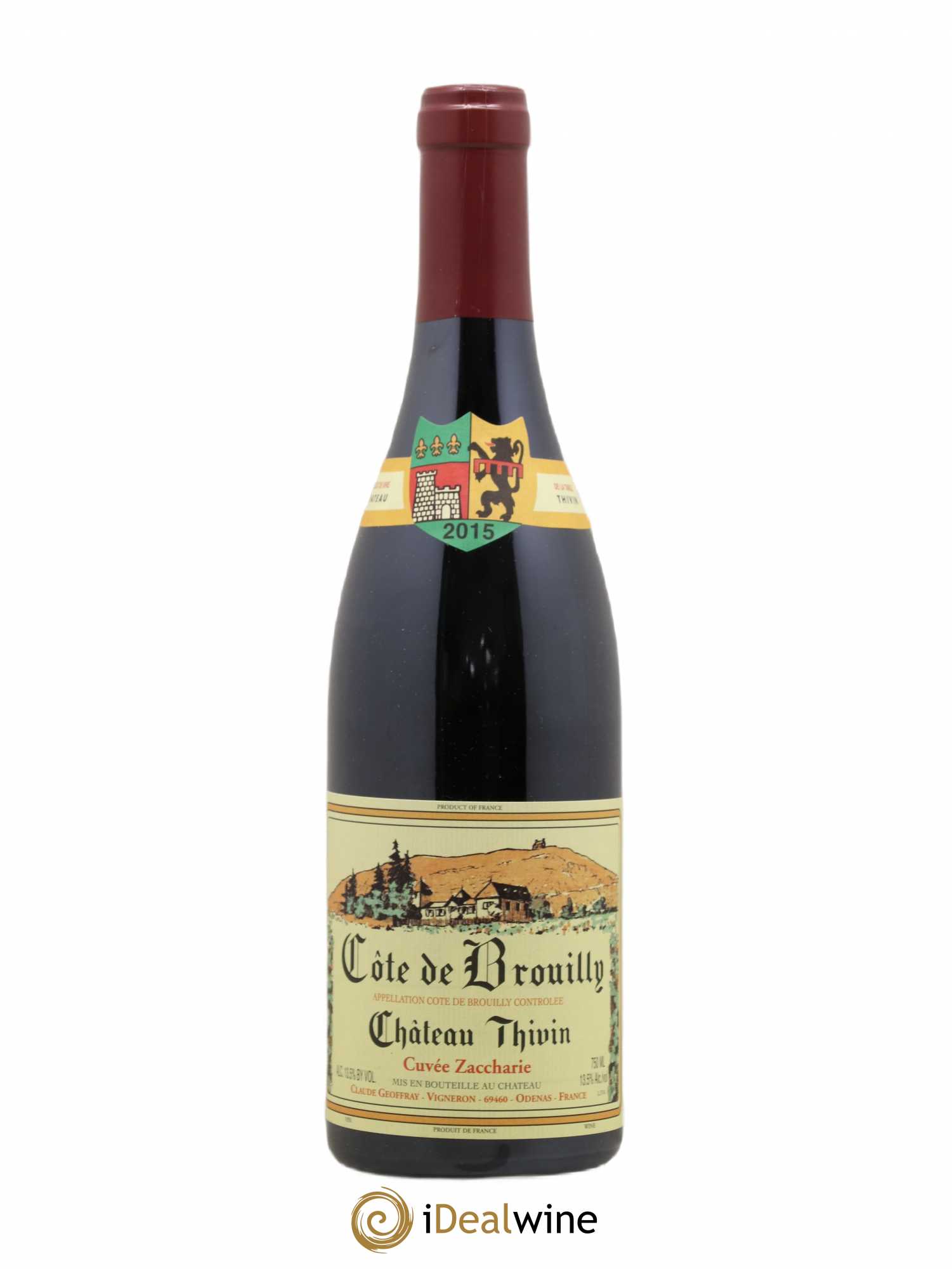 Côte de Brouilly Cuvée Zaccharie Château Thivin 2015 - Lot de 1 bouteille - 0