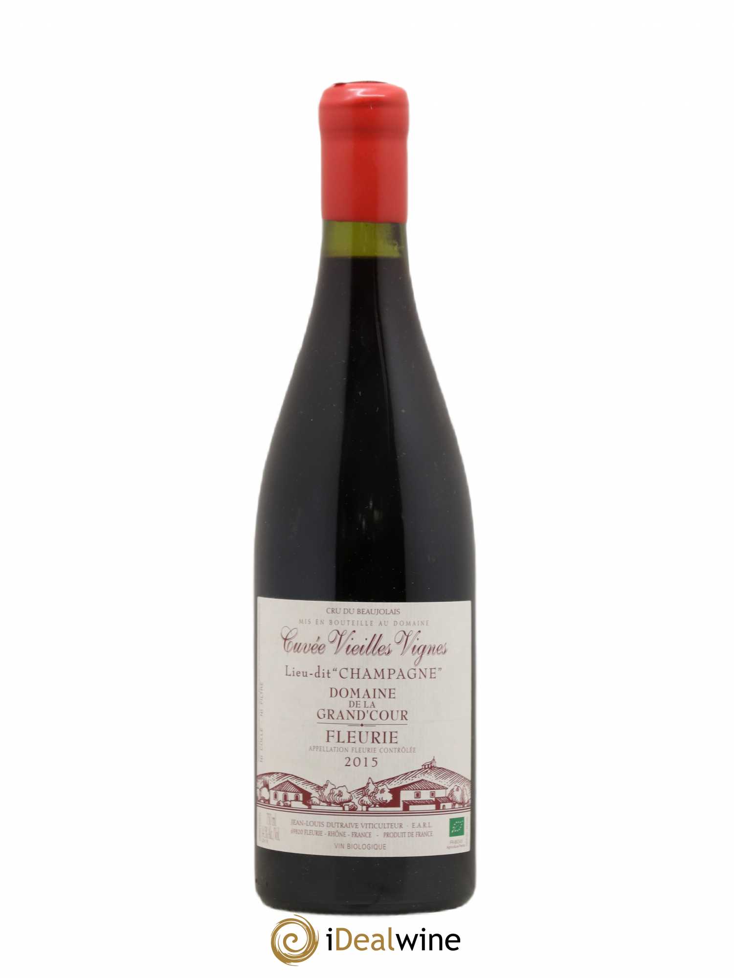 Fleurie Champagne - Cuvée Vieilles Vignes Grand'cour (Domaine de la) - Jean-Louis Dutraive 2015 - Lot de 1 bouteille - 0