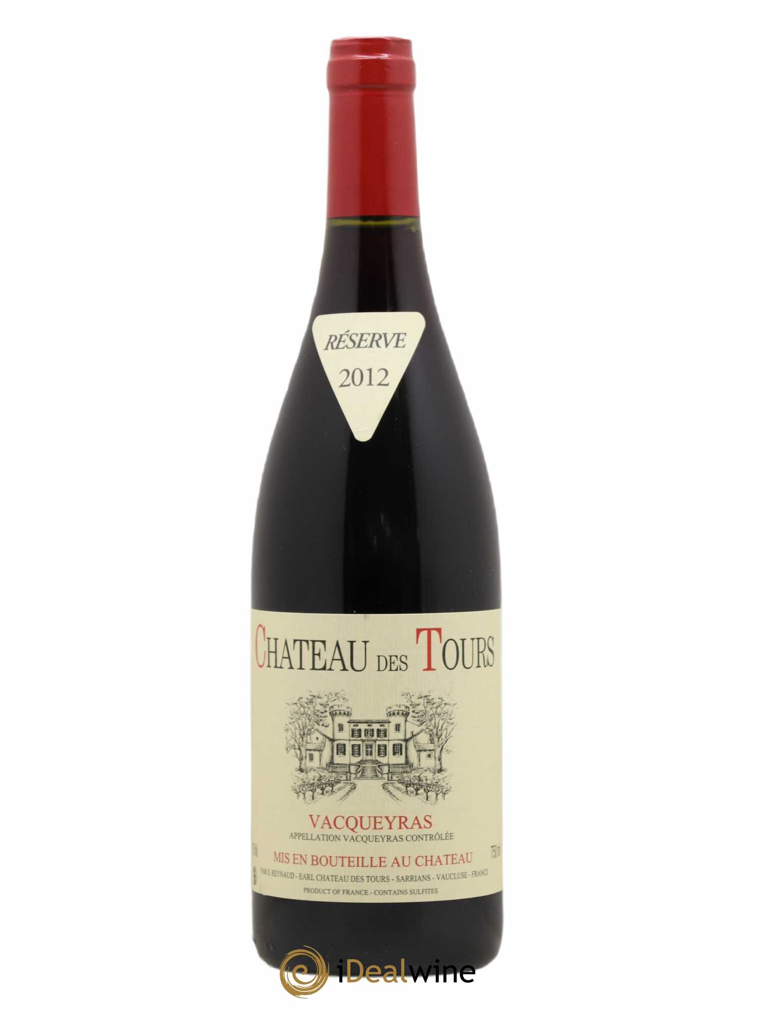 Vacqueyras Château des Tours Emmanuel Reynaud 2012 - Lot de 1 bouteille - 0