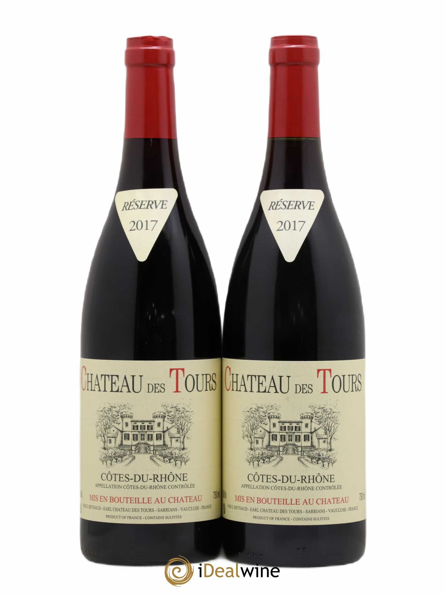 Côtes-du-Rhône Château des Tours Emmanuel Reynaud 2017 - Lot de 2 bouteilles - 0