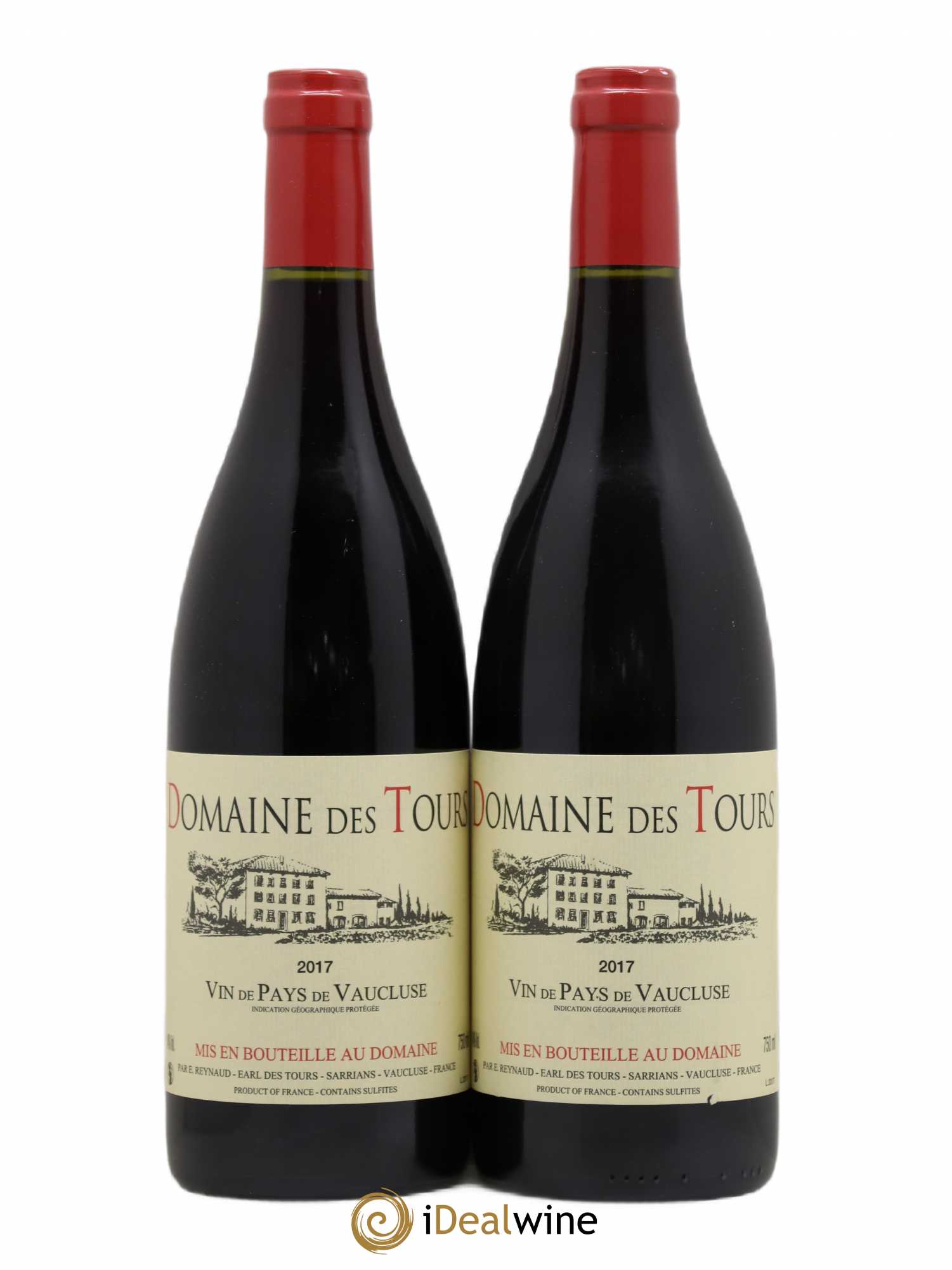 Vaucluse (Vin de Pays de Vaucluse) Domaine des Tours Emmanuel Reynaud 2017 - Lot de 2 bouteilles - 0