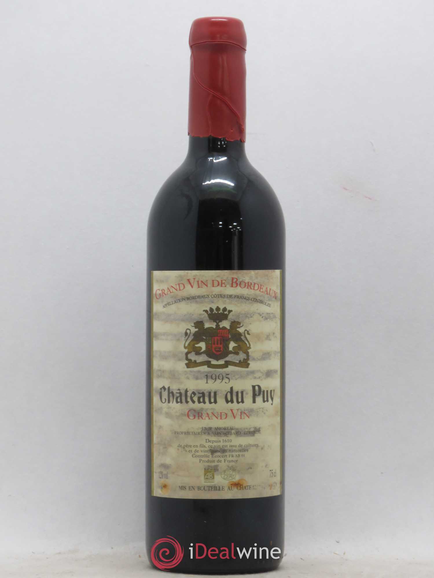 Château Le Puy 1995 - Lot de 1 bouteille - 0