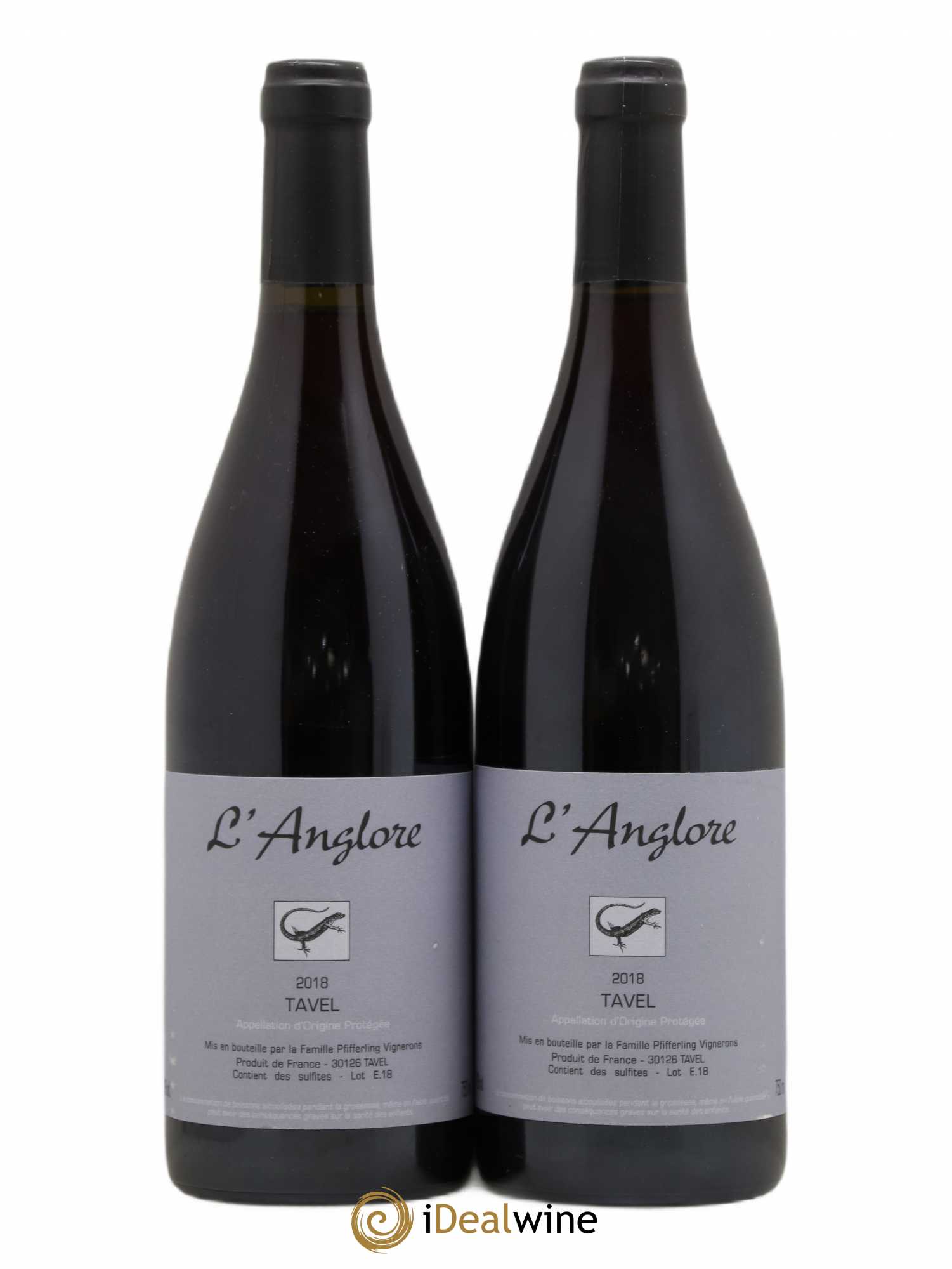 Tavel L'Anglore 2018 - Posten von 2 Flaschen - 0