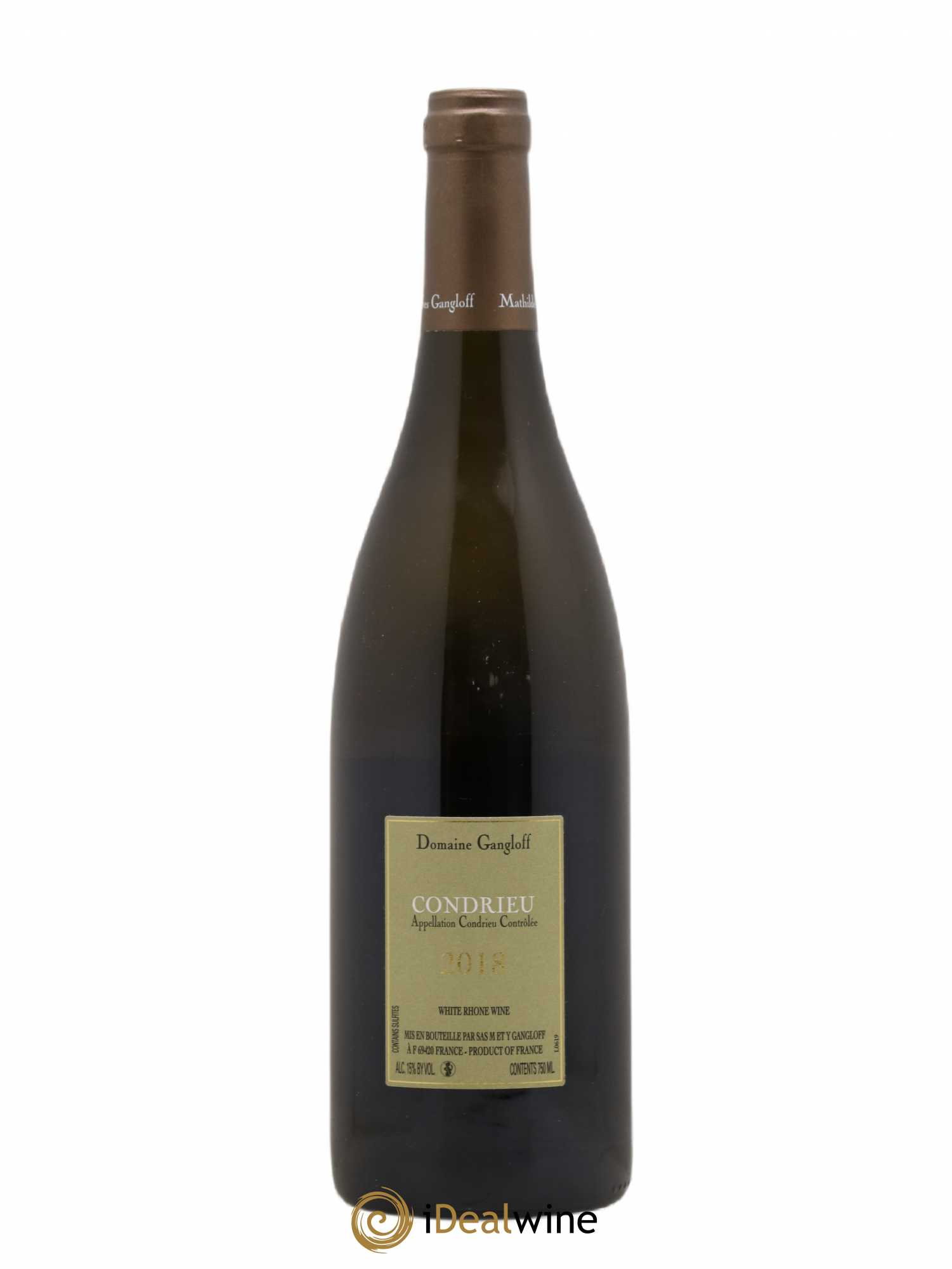 Condrieu Domaine Gangloff (Domaine) 2018 - Lot de 1 bouteille - 1