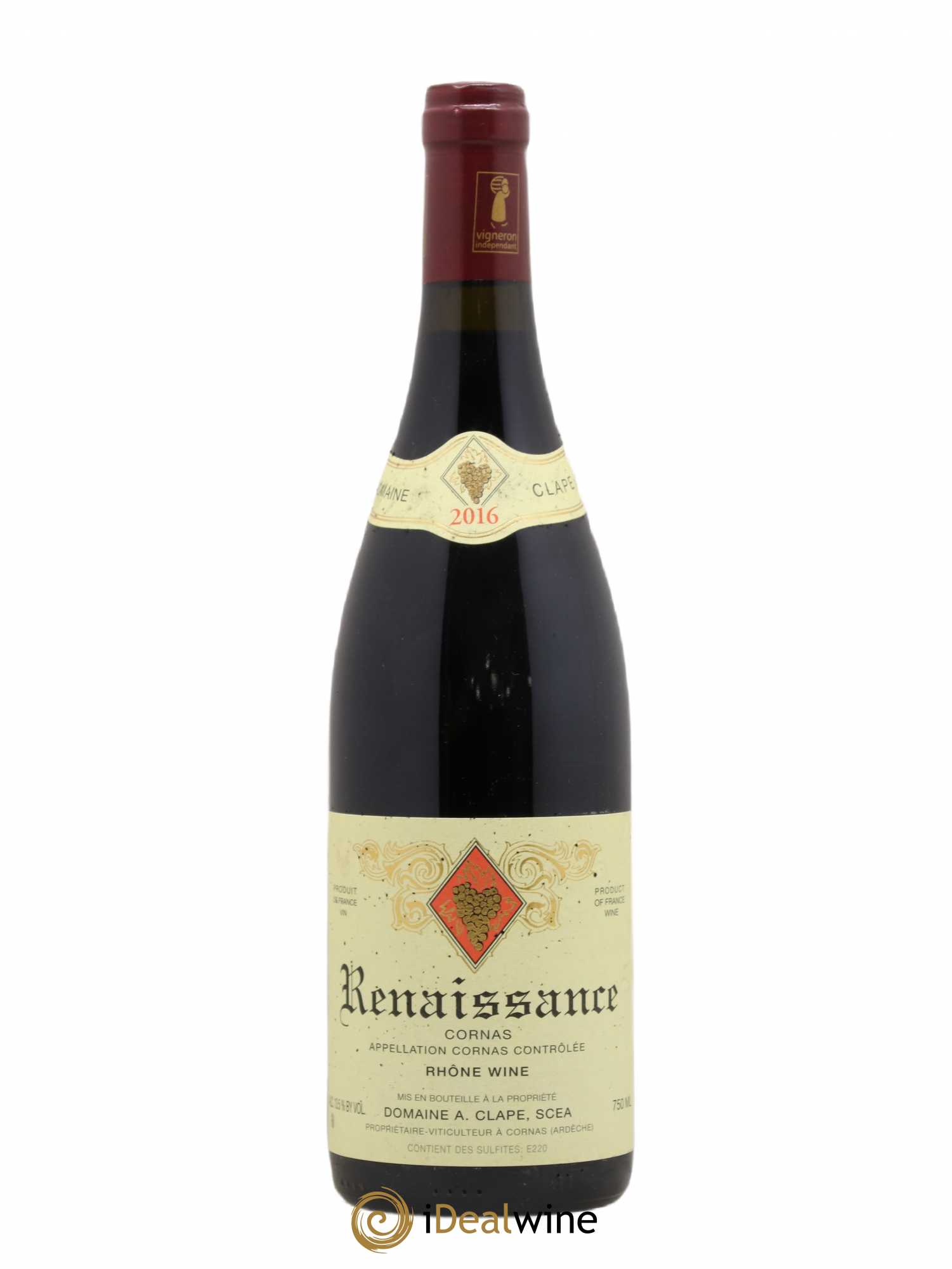 Cornas Renaissance Auguste Clape 2016 - Lot de 1 bouteille - 0