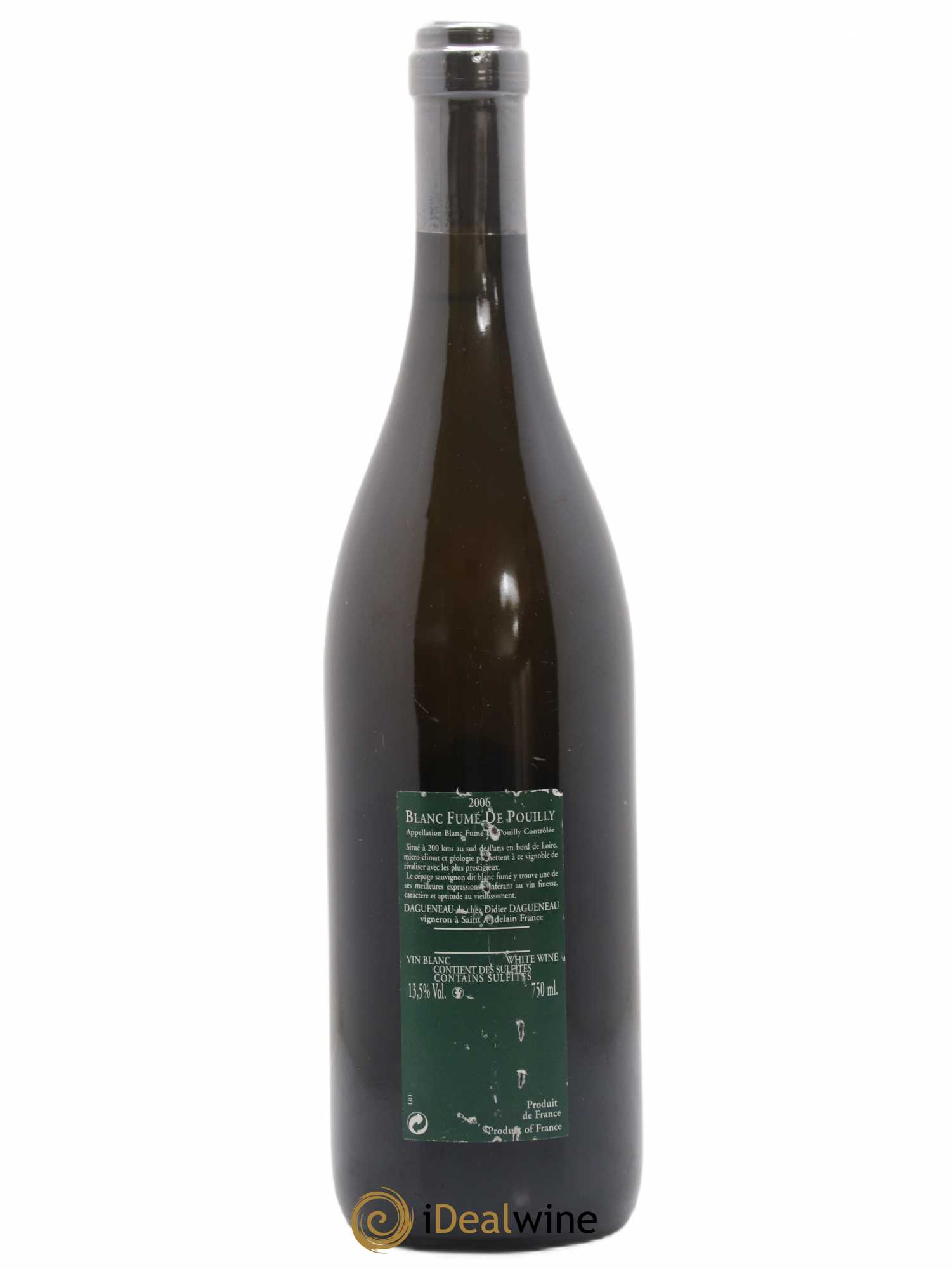 Vin de France (anciennement Pouilly-Fumé) Silex Dagueneau (Domaine Didier - Louis-Benjamin) 2006 - Lot de 1 bouteille - 1