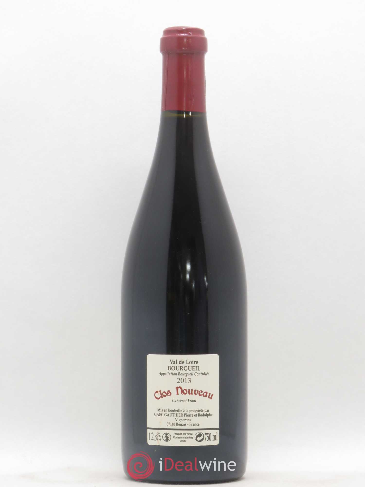 Bourgueil Clos Nouveau Domaine du Bel Air 2013 - Lot de 1 bouteille - 1