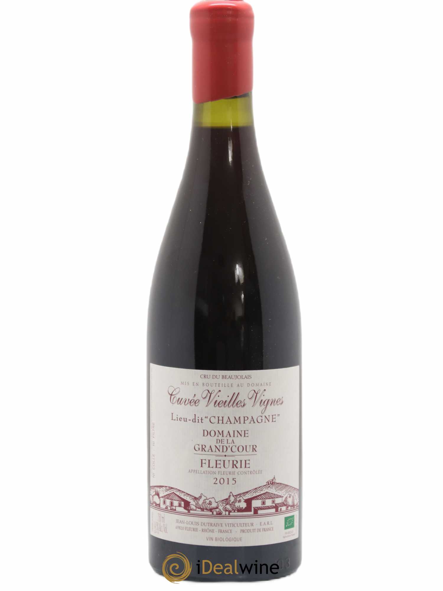 Fleurie Champagne - Cuvée Vieilles Vignes Grand'cour (Domaine de la) - Jean-Louis Dutraive 2015 - Lot de 1 bouteille - 0