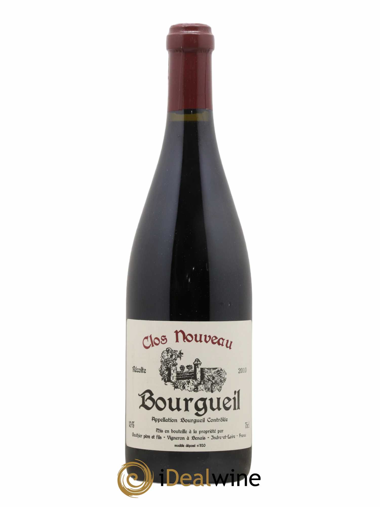 Bourgueil Clos Nouveau Domaine du Bel Air 2010 - Lot de 1 bouteille - 0