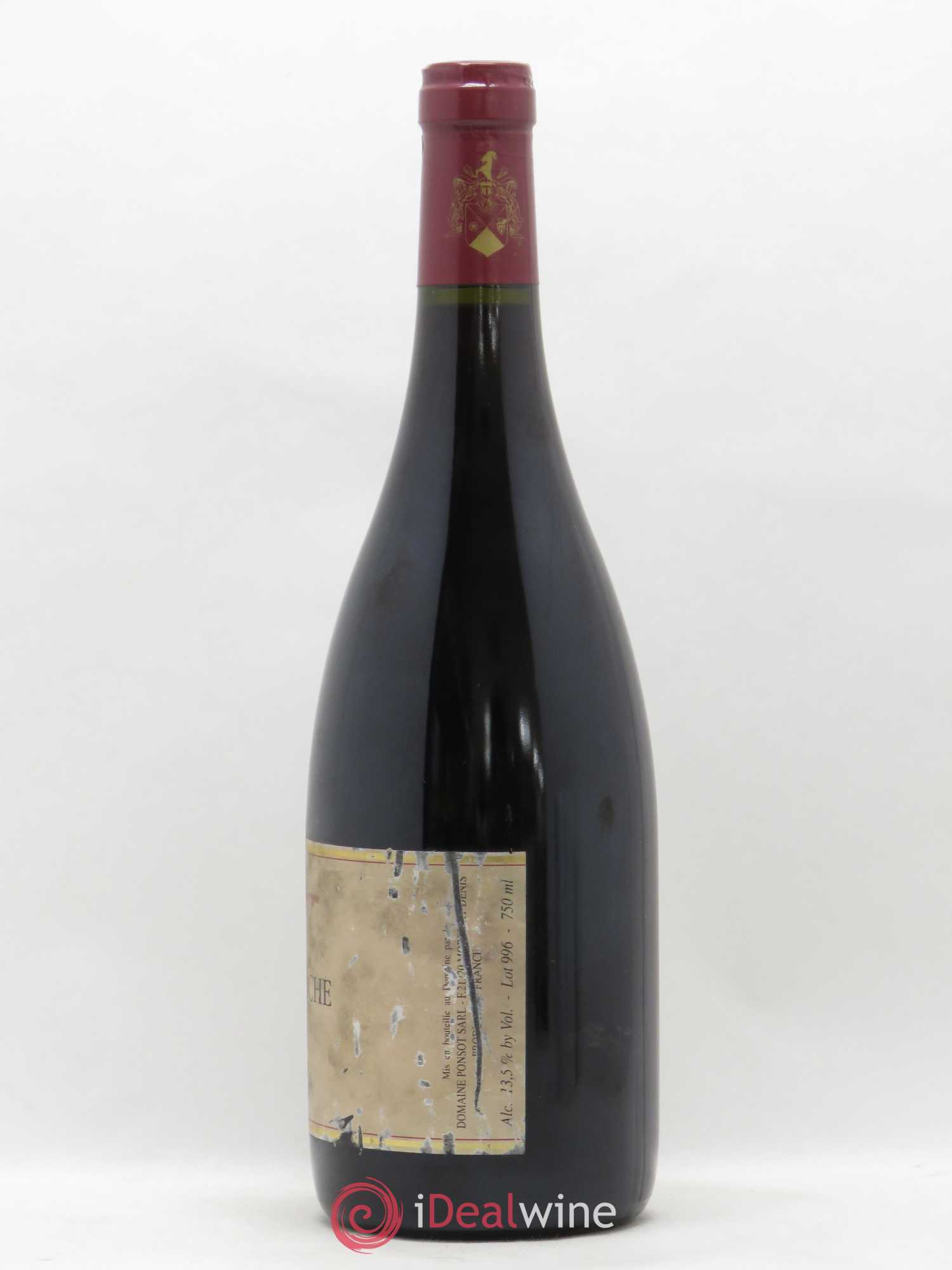 Clos de la Roche Grand Cru Vieilles Vignes Ponsot (Domaine) 1996 - Lot de 1 bouteille - 1