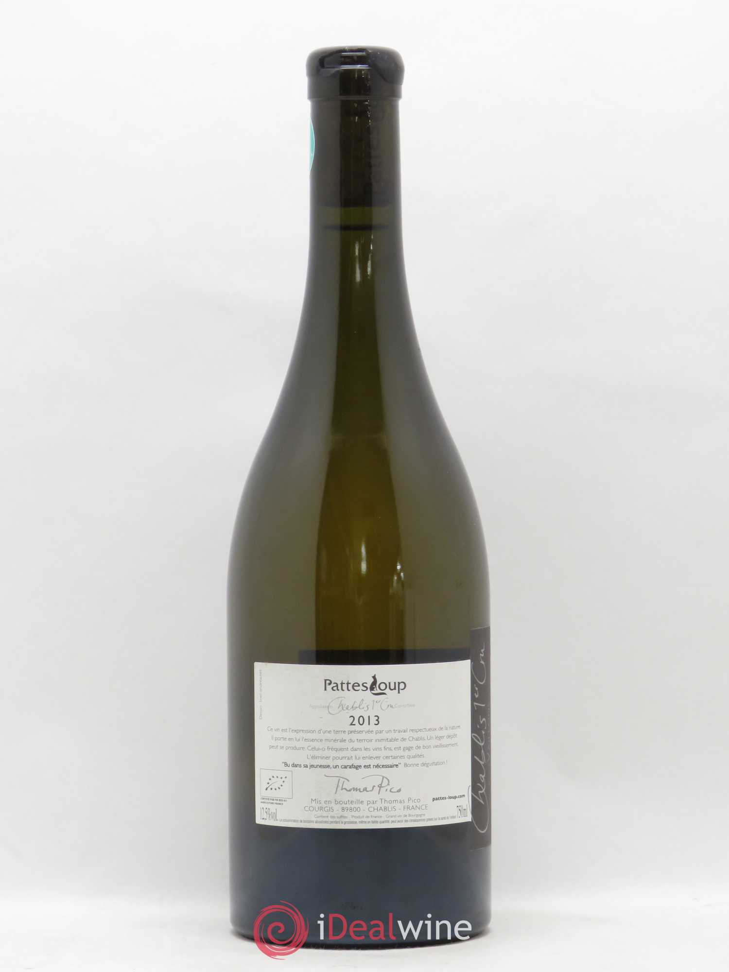 Chablis 1er Cru Vaillons Pattes Loup (Domaine) 2013 - Lot de 1 bouteille - 1