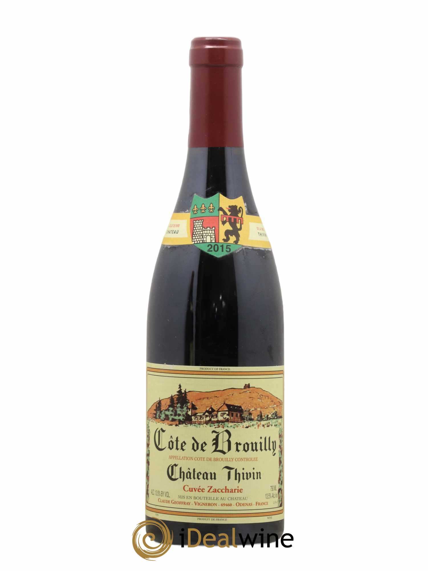 Côte de Brouilly Cuvée Zaccharie Château Thivin 2015 - Lot de 1 bouteille - 0