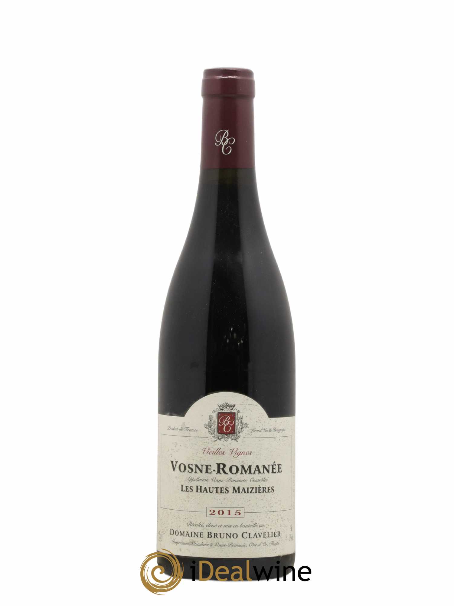 Vosne-Romanée Vieilles Vignes Les Hautes Maizières Bruno Clavelier 2015 - Lot de 1 bouteille - 0
