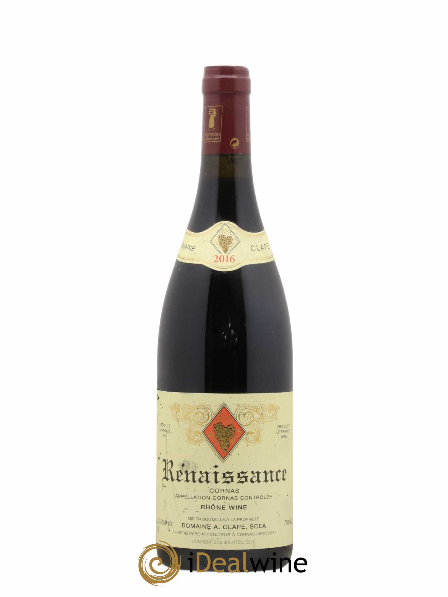 Cornas Renaissance Auguste Clape 2016 - Lot of 1 bottle - 0