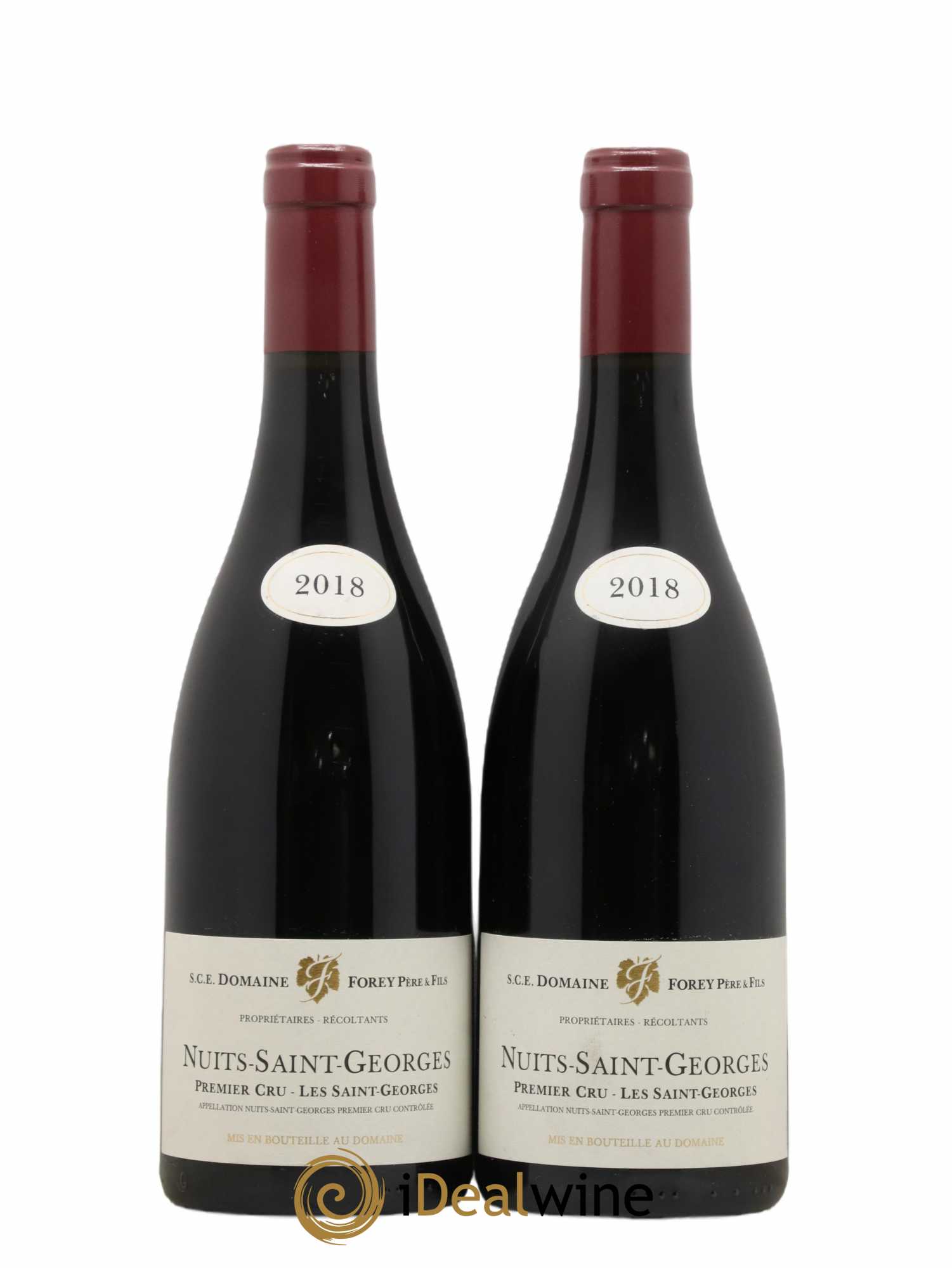 Nuits-Saint-Georges 1er Cru Les Saint-Georges Forey Père et Fils (Domaine) 2018 - Lot de 2 bouteilles - 0