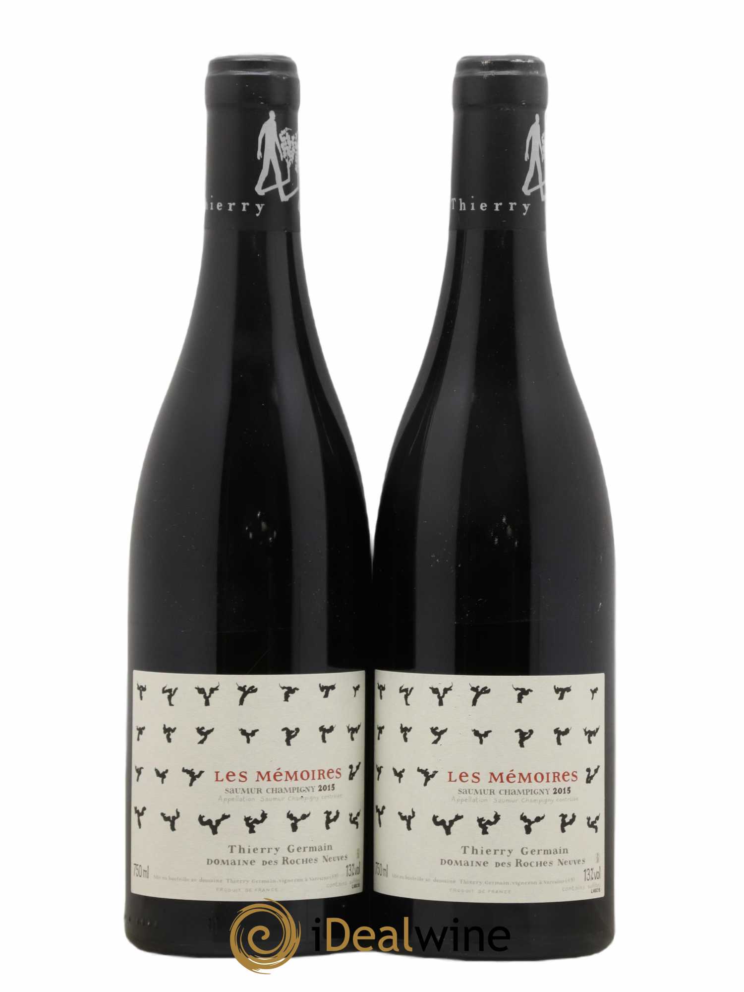 Saumur-Champigny Les Mémoires Domaine des Roches Neuves - Thierry Germain 2015 - Lot de 2 bouteilles - 0