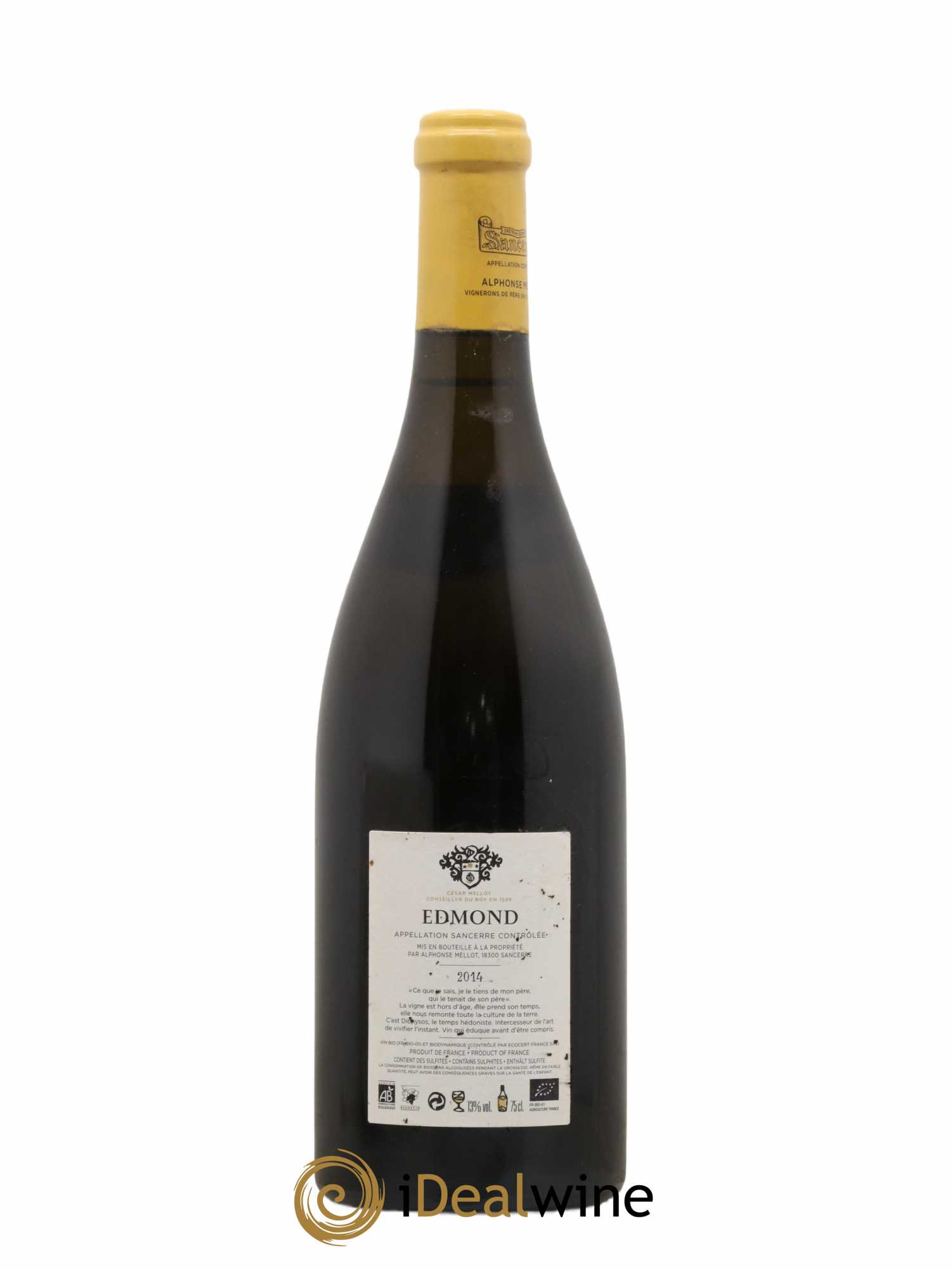 Sancerre Cuvée Edmond Alphonse Mellot 2014 - Lot de 1 bouteille - 1