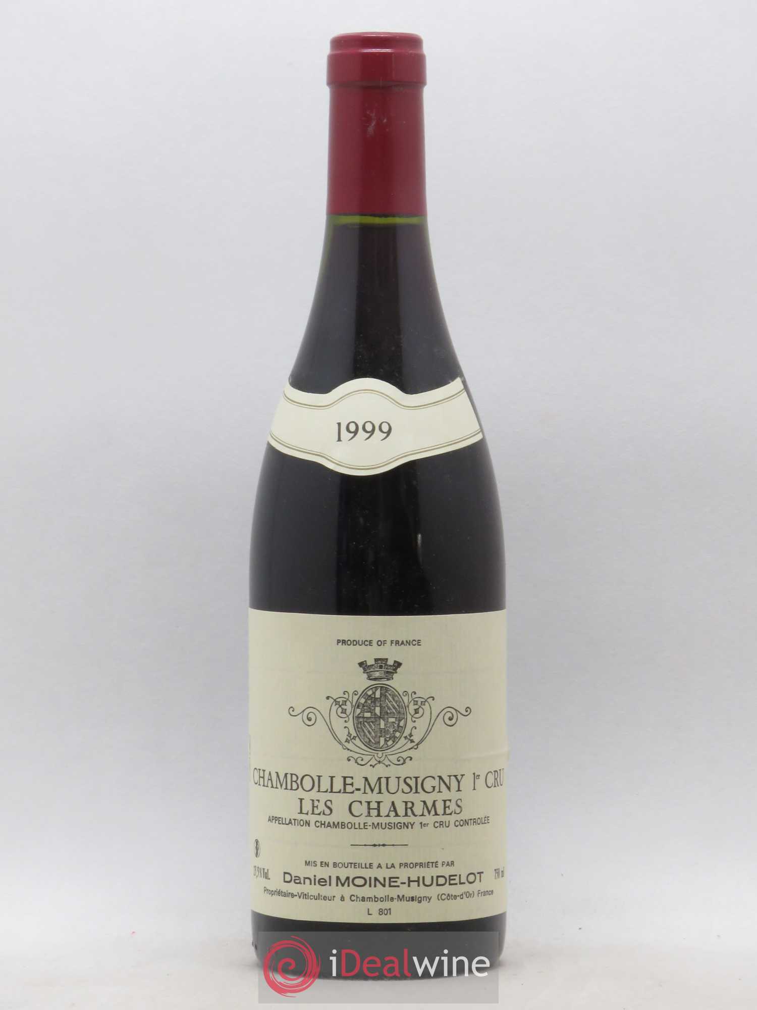 Chambolle-Musigny 1er Cru Les Charmes Moine-Hudelot (Domaine) 1999 - Lot de 1 bouteille - 0