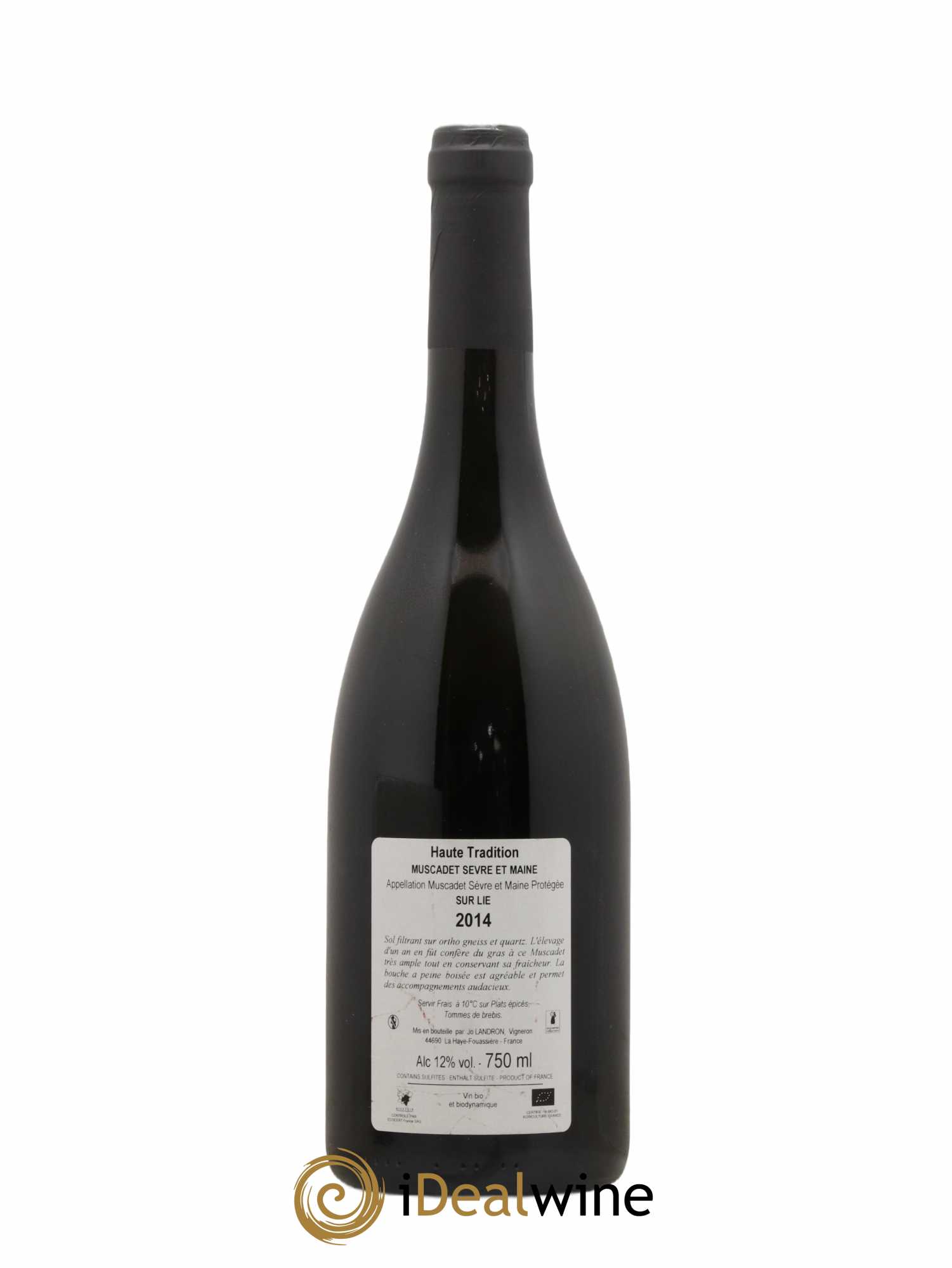 Muscadet-Sèvre-et-Maine Haute Tradition Jo Landron 2014 - Lot de 1 bouteille - 1