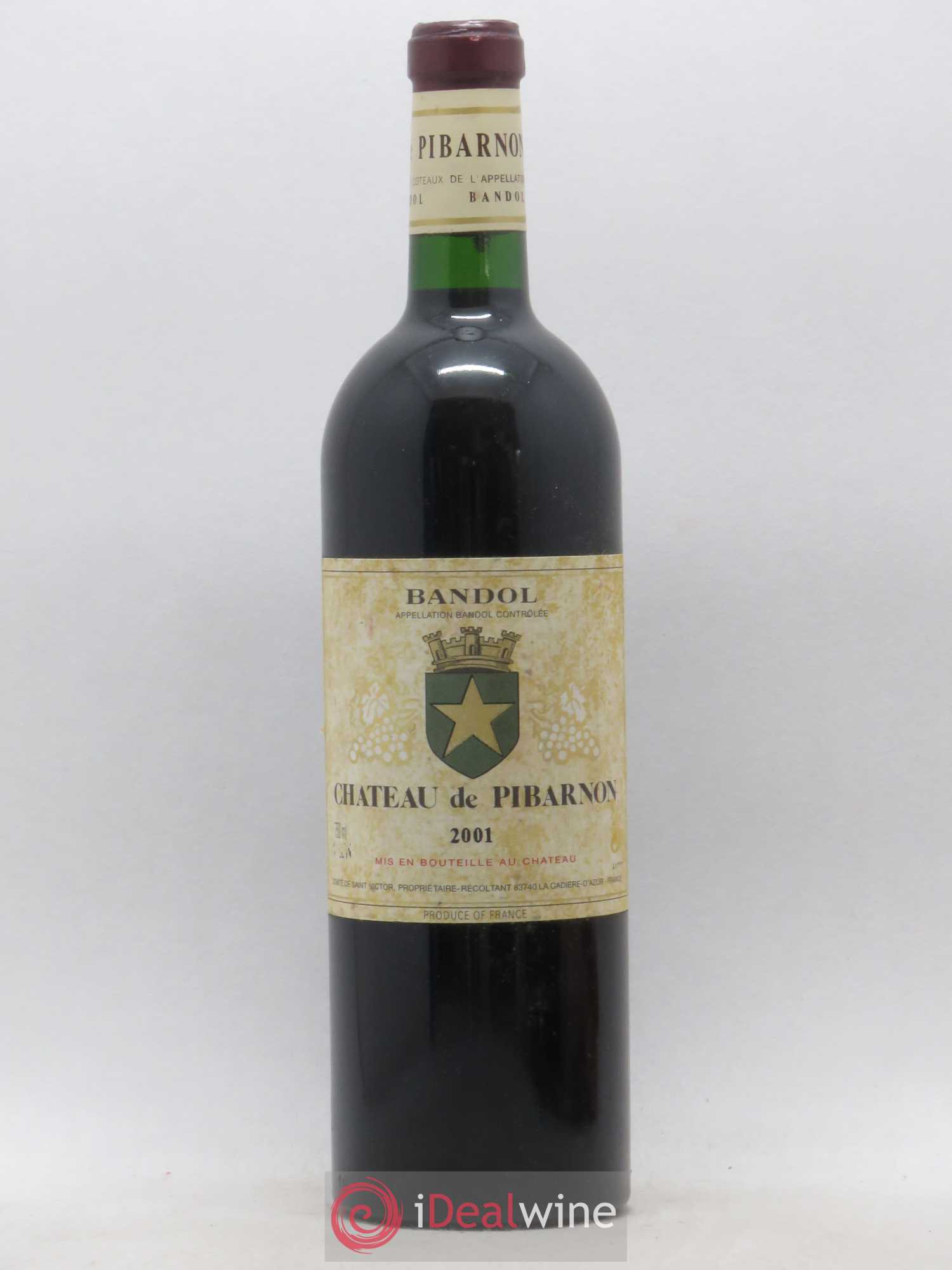 Bandol Château de Pibarnon Comte de Saint-Victor 2001 - Lot de 1 bouteille - 0