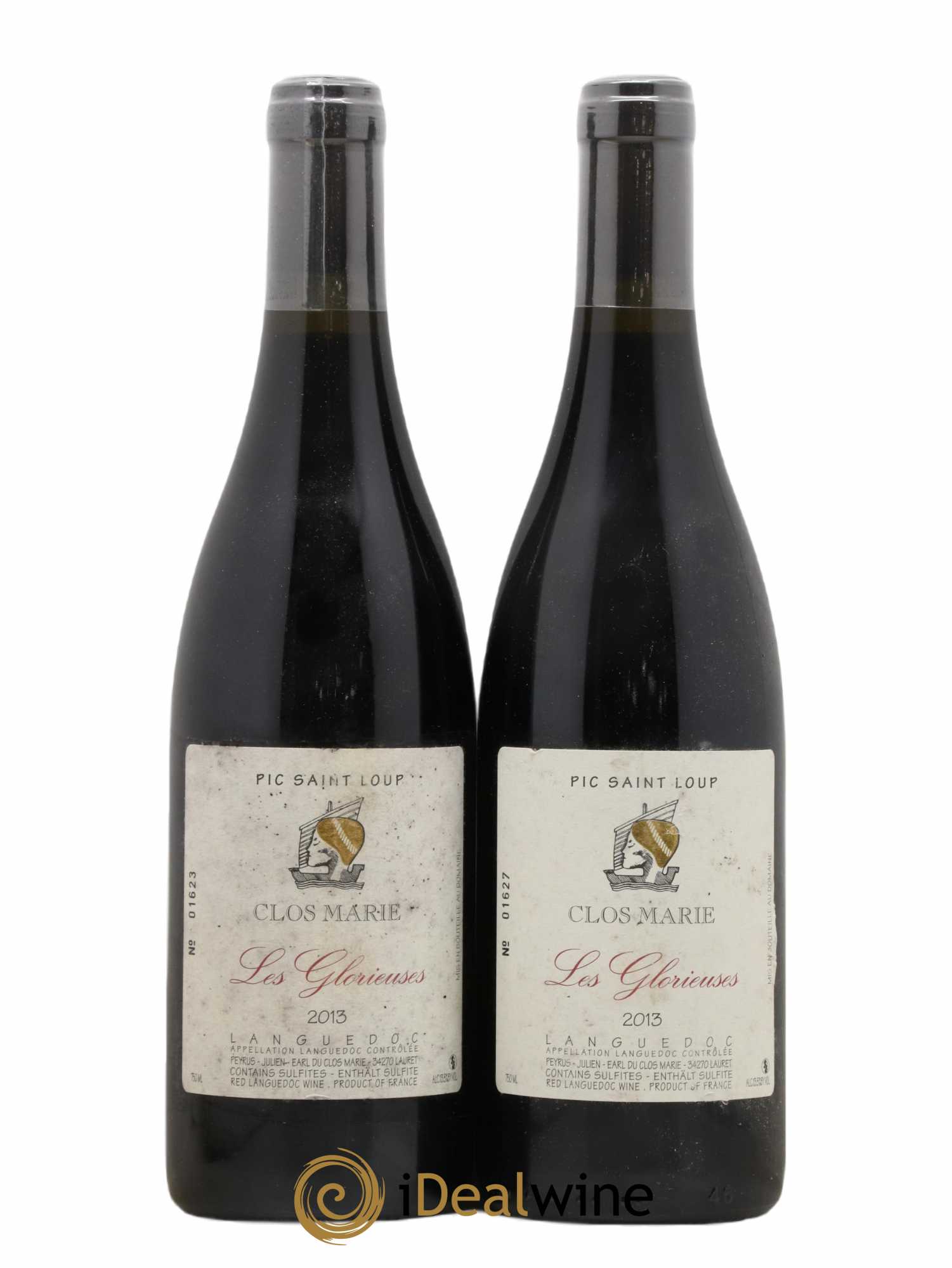 Pic Saint-Loup Clos Marie Les Glorieuses Christophe Peyrus et Françoise Julien 2013 - Lot de 2 bouteilles - 0