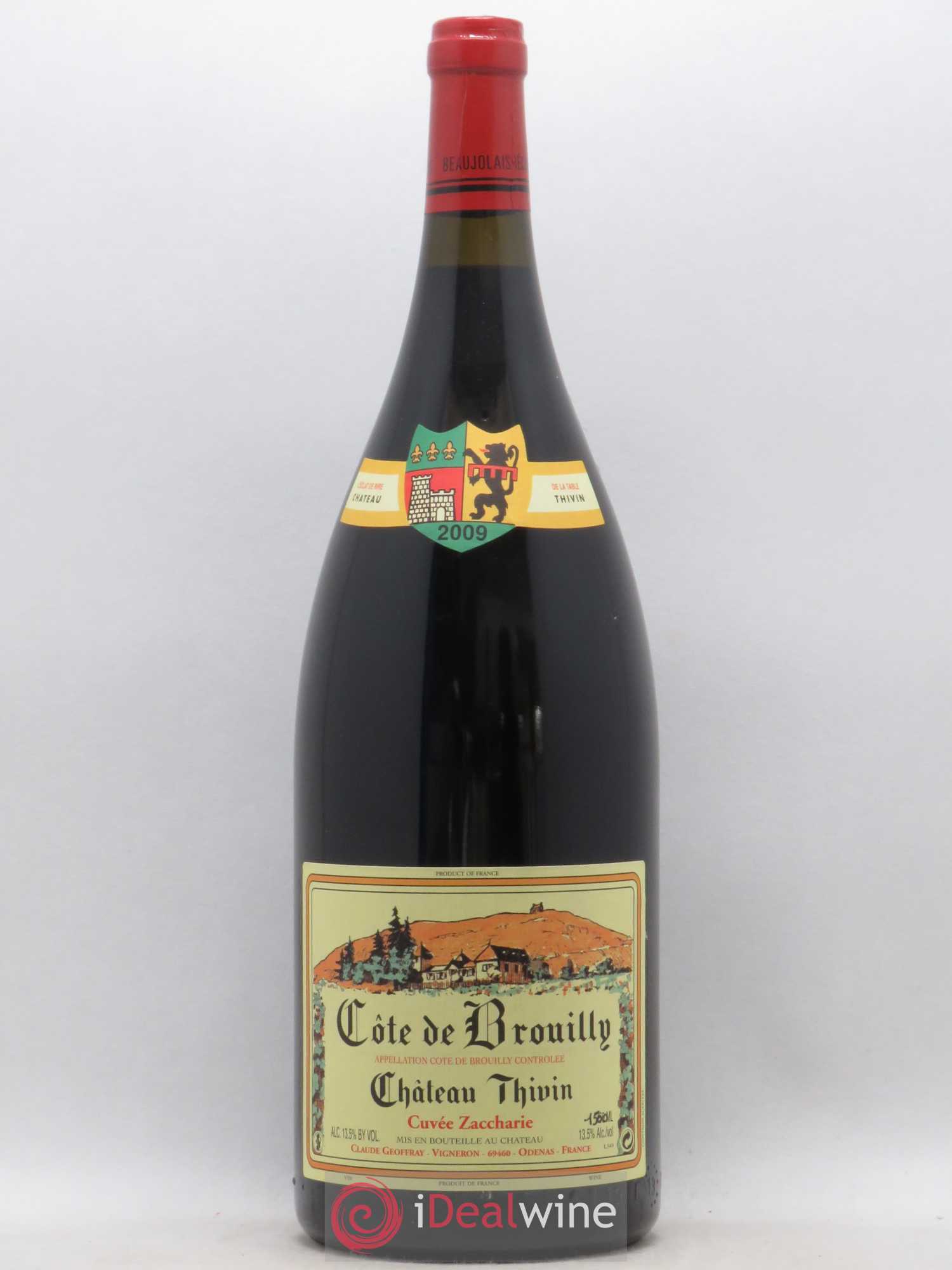 Côte de Brouilly Cuvée Zaccharie Château Thivin 2009 - Lot de 1 magnum - 0