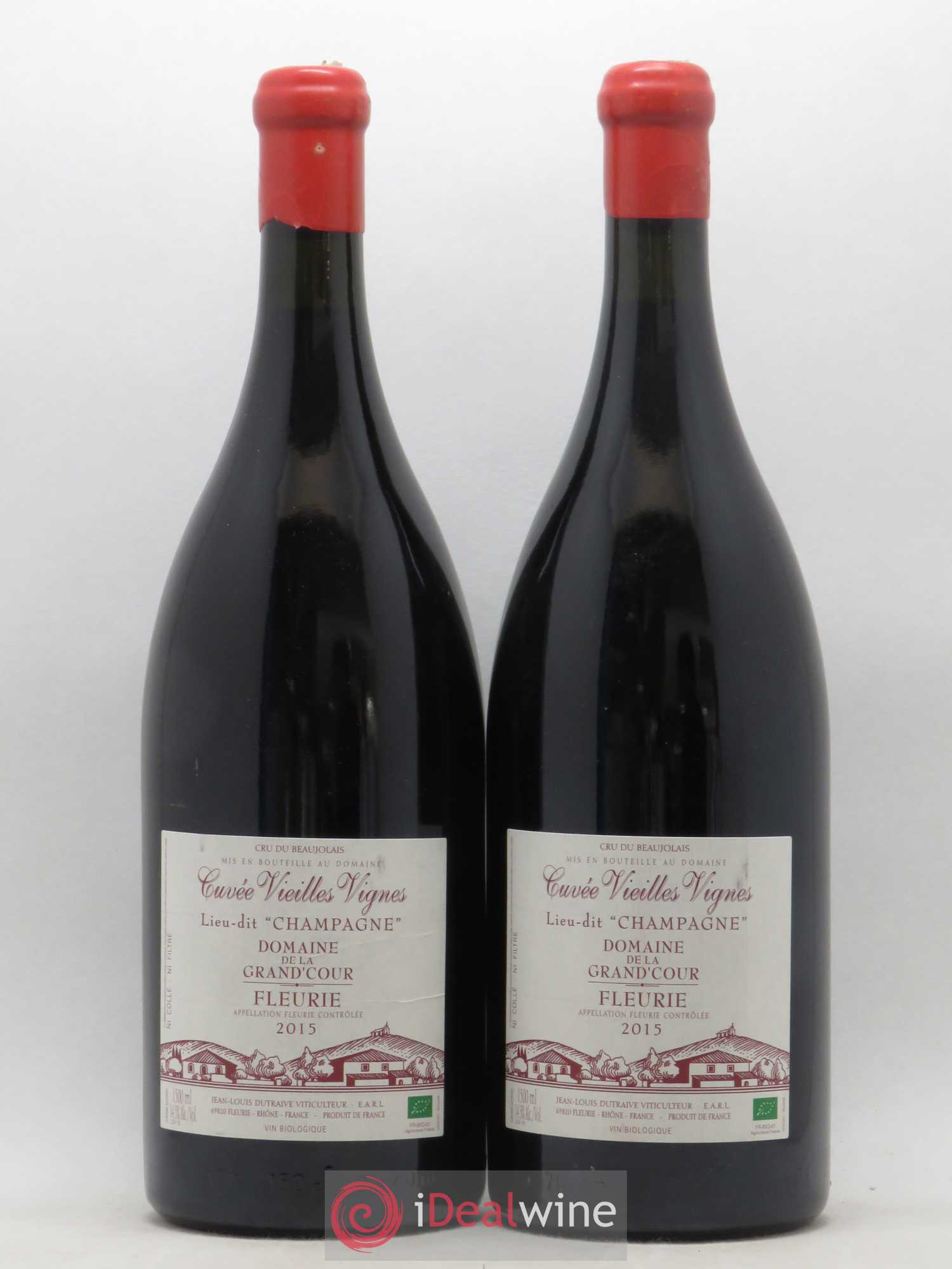 Fleurie Champagne - Cuvée Vieilles Vignes Grand'cour (Domaine de la) - Jean-Louis Dutraive 2015 - Lot de 2 magnums - 0