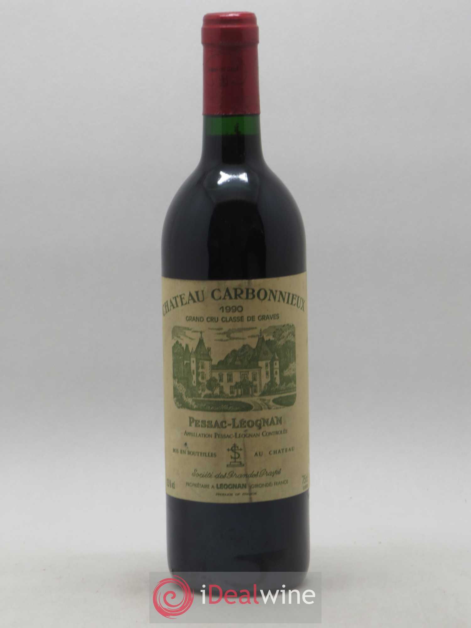 Château Carbonnieux Cru Classé de Graves 1990 - Lot de 1 bouteille - 0
