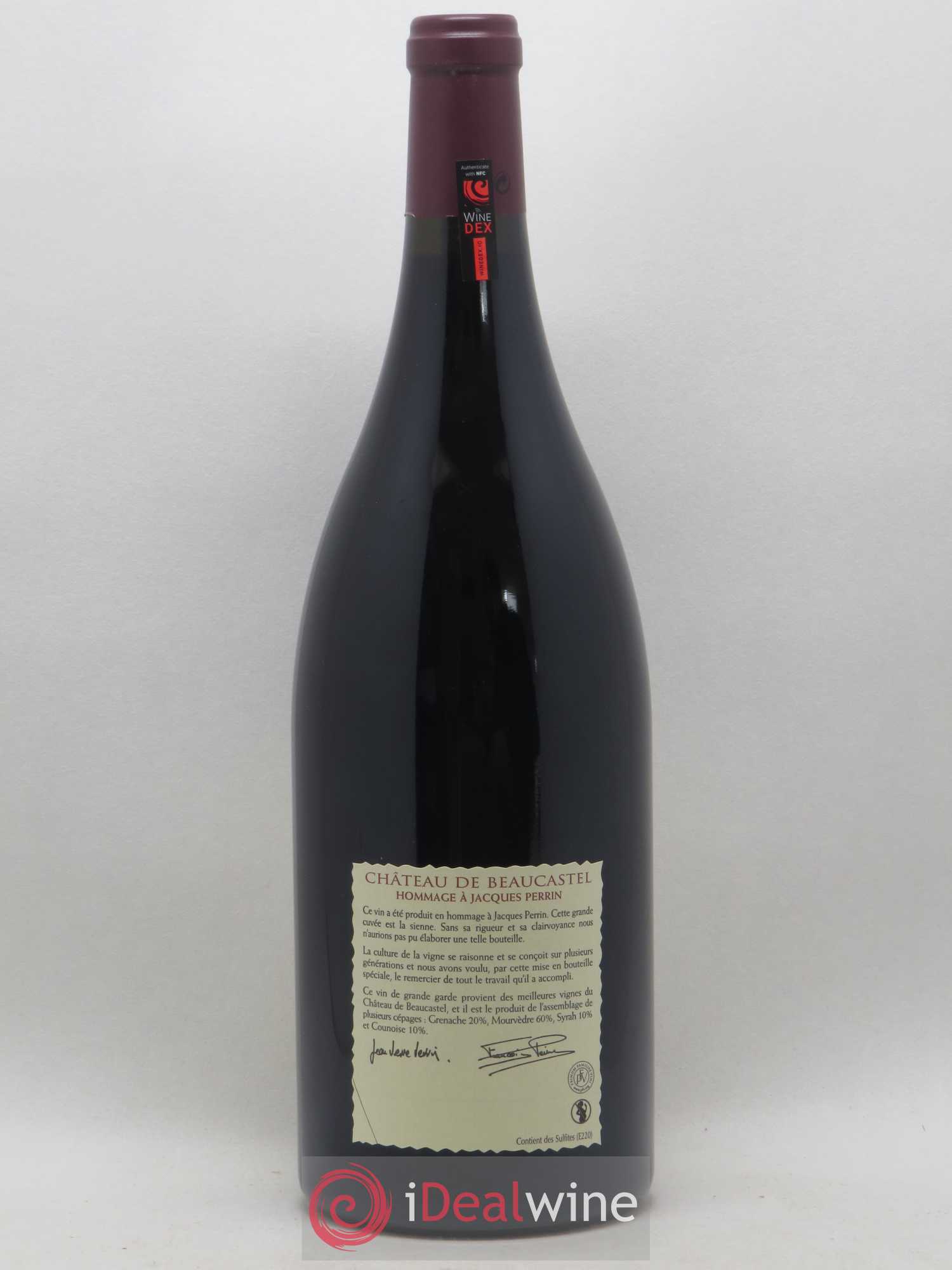 Châteauneuf-du-Pape Château de Beaucastel Hommage à Jacques Perrin Famille Perrin 2007 - Lot de 1 magnum - 1
