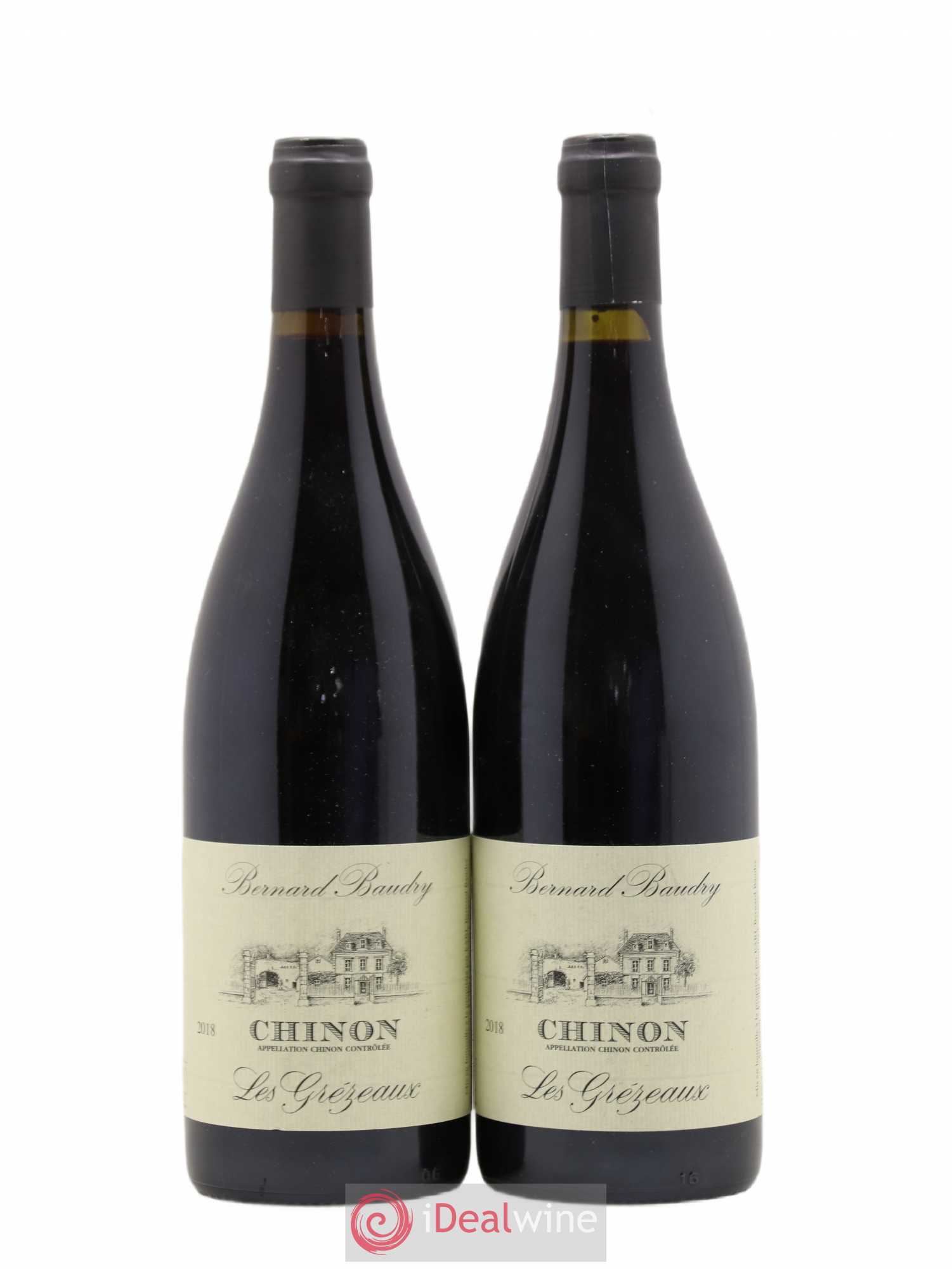 Chinon Les Grézeaux Bernard Baudry 2018 - Lot de 2 bouteilles - 0