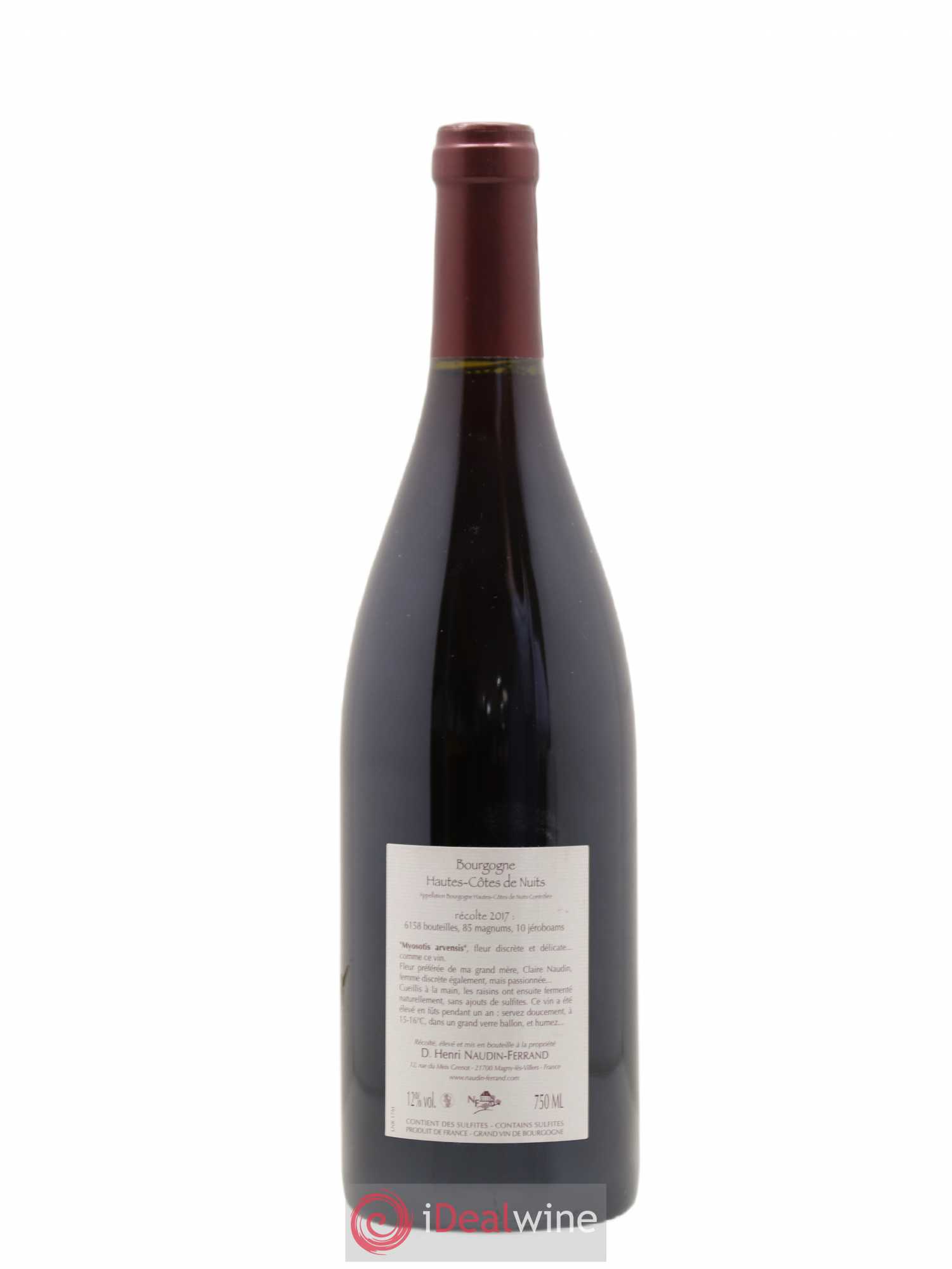 Hautes-Côtes de Nuits Myosotis Arvensis Naudin-Ferrand (Domaine) 2017 - Lot de 1 bouteille - 1