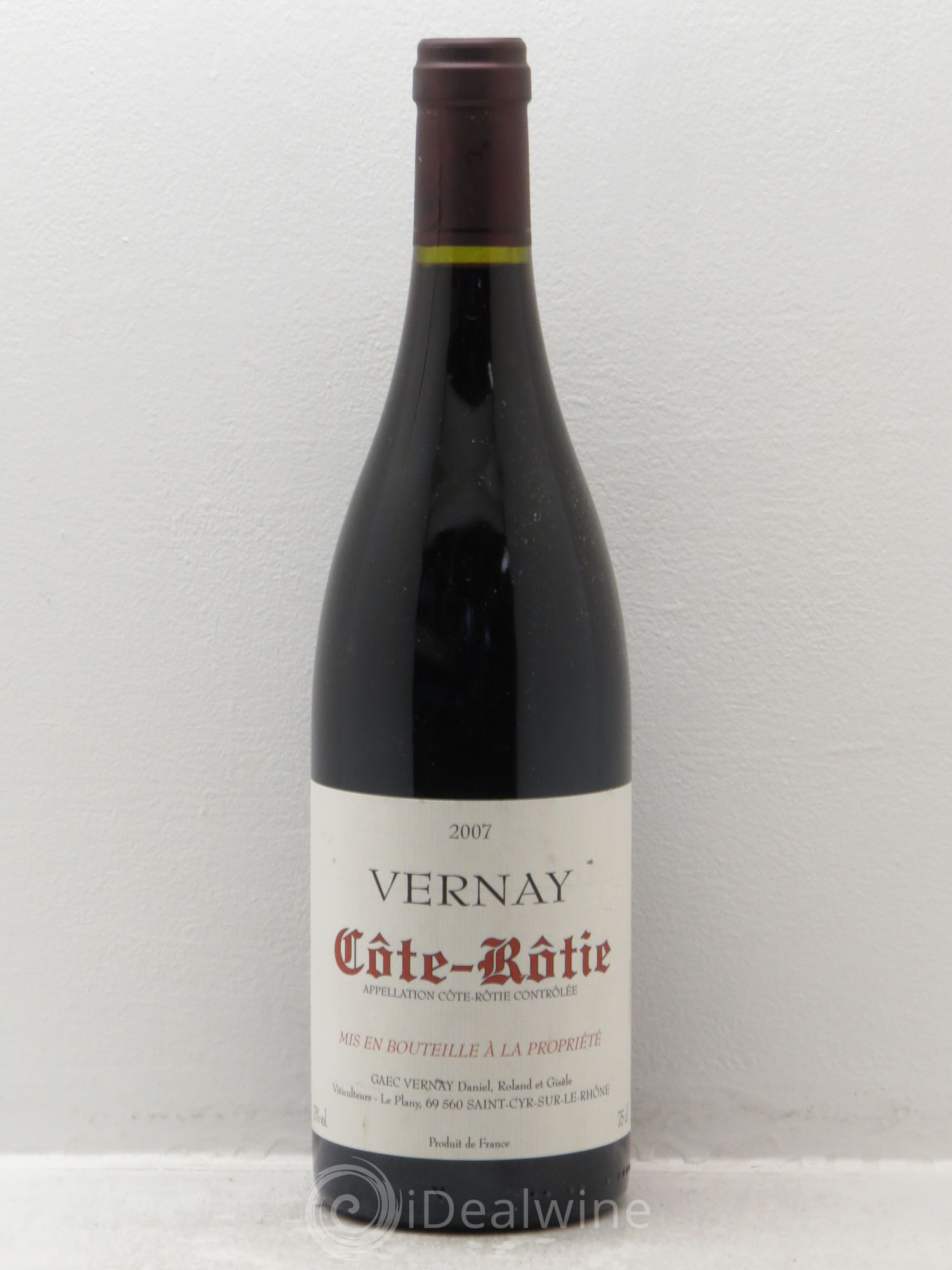 Côte-Rôtie Roland, Daniel, Gisèle Vernay 2007 - Posten von 1 Flasche - 0