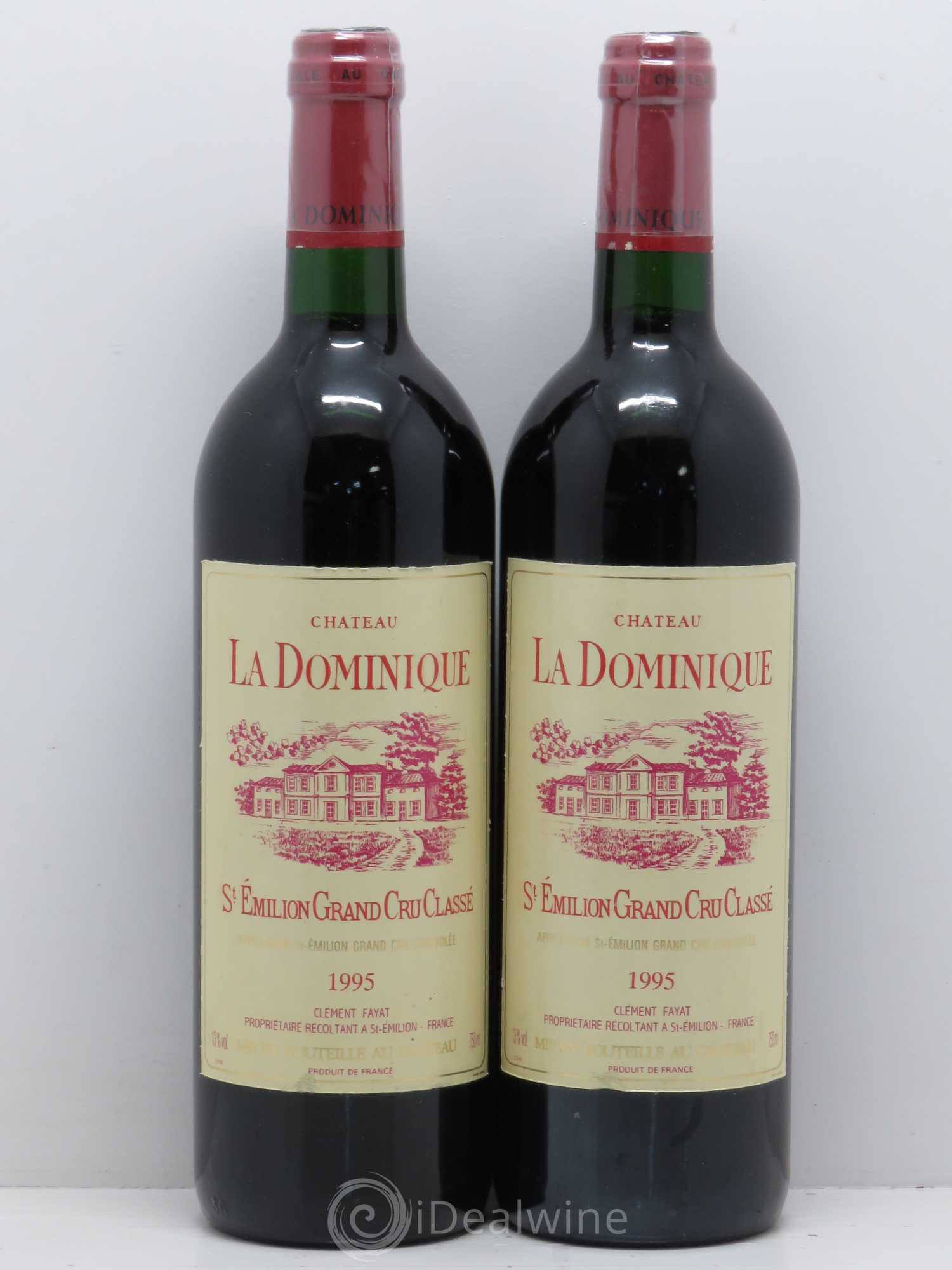 Château la Dominique Grand Cru Classé 1995 - Lot de 2 bouteilles - 0