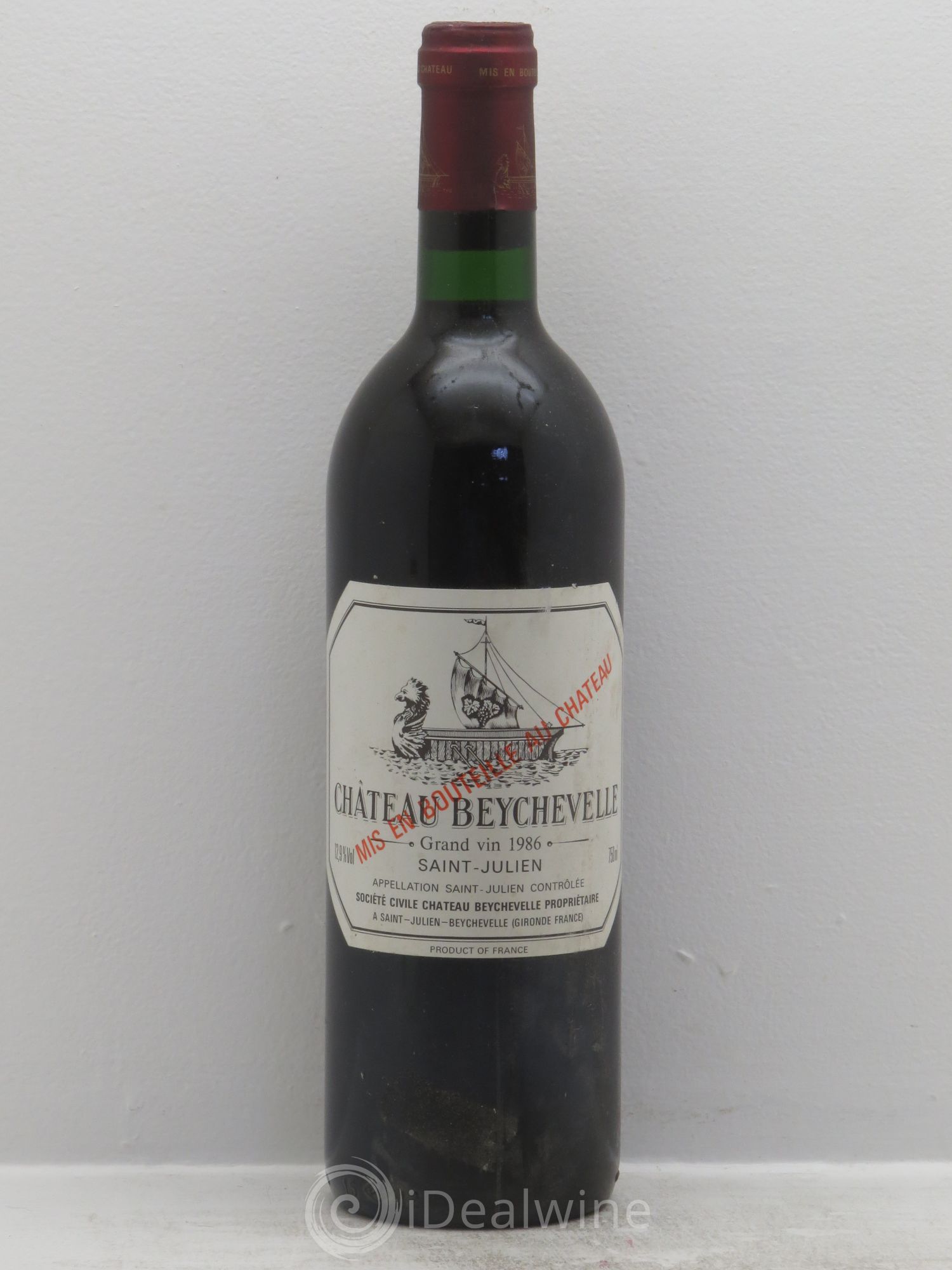 Château Beychevelle 4ème Grand Cru Classé 1986 - Lot de 1 bouteille - 0