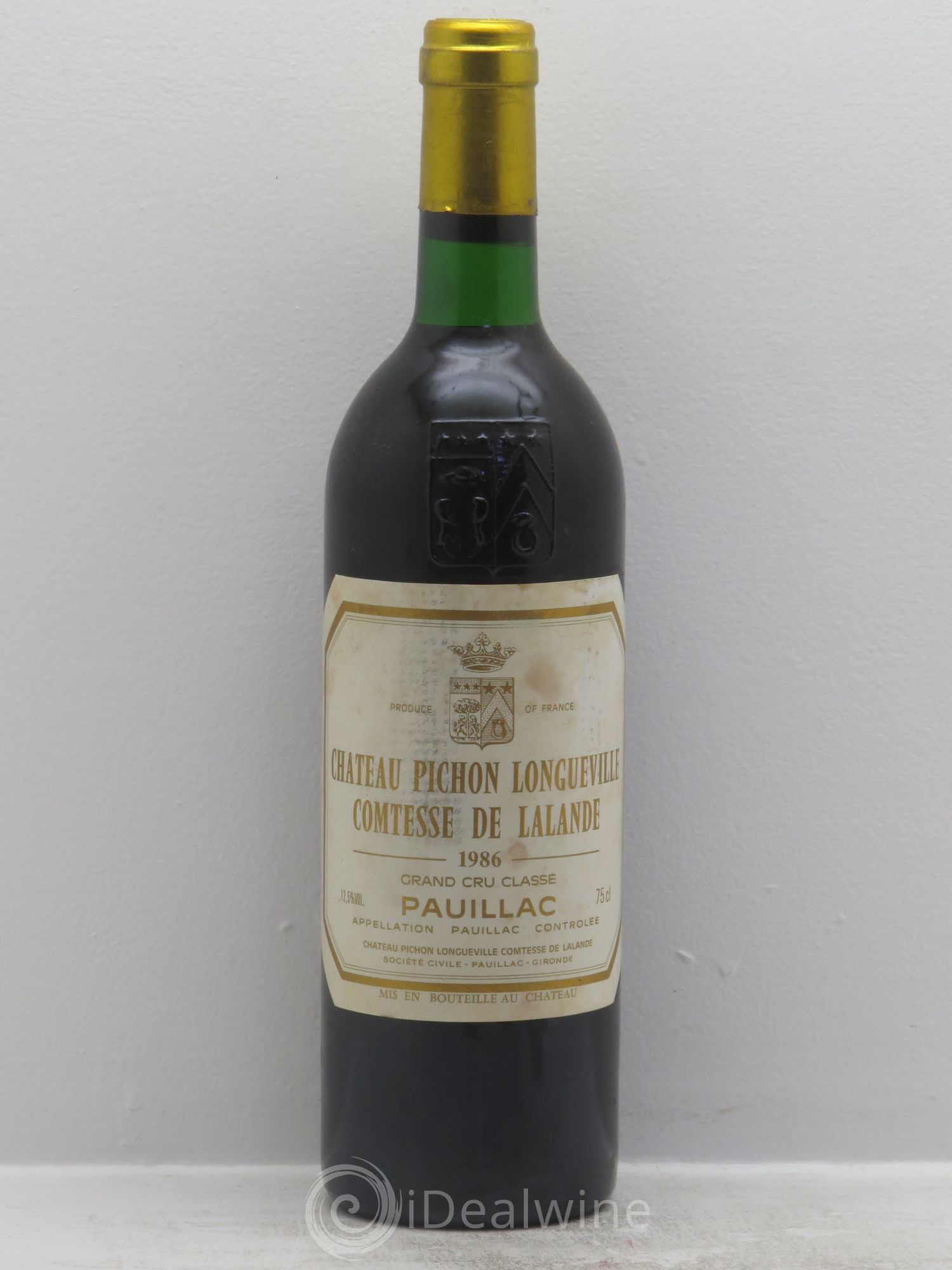 Château Pichon Longueville Comtesse de Lalande 2ème Grand Cru Classé 1986 - Lot de 1 bouteille - 0