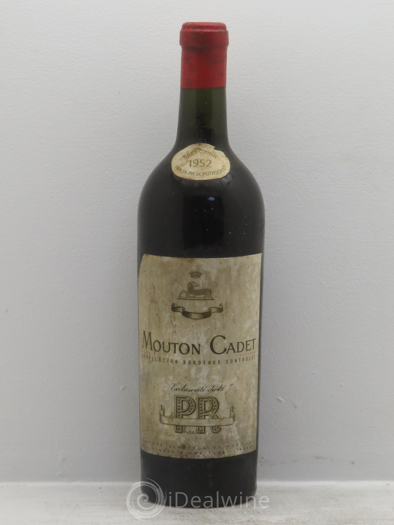 Château Mouton Cadet 1952 - Lot de 1 bouteille - 0