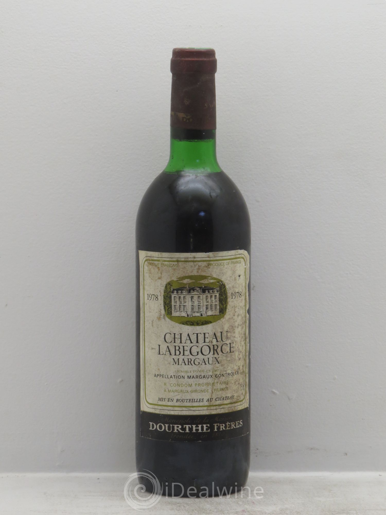 Château Labegorce Cru Bourgeois 1978 - Lot de 1 bouteille - 0