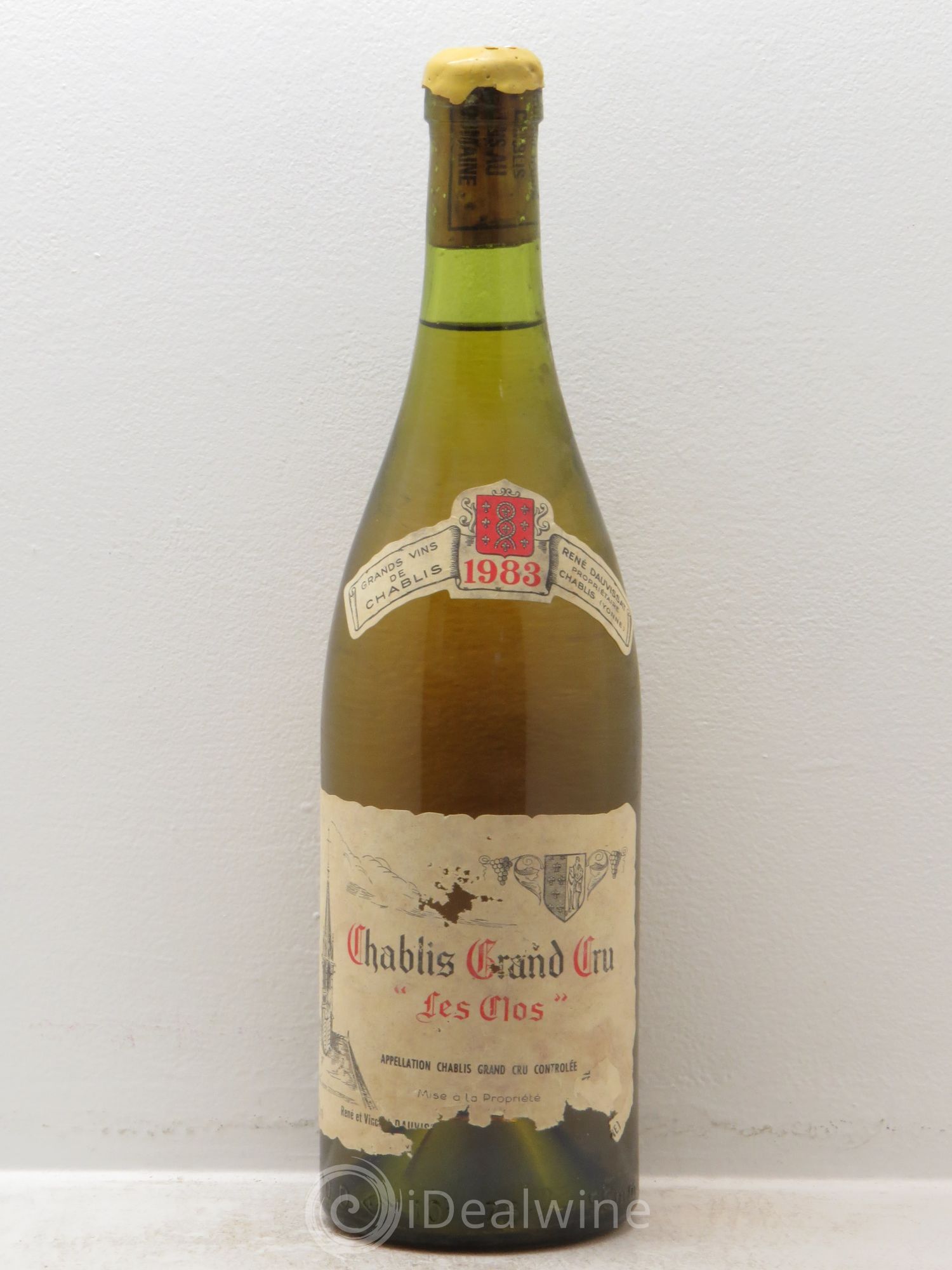 Chablis Grand Cru Les Clos Vincent Dauvissat (Domaine) 1983 - Lot de 1 bouteille - 0