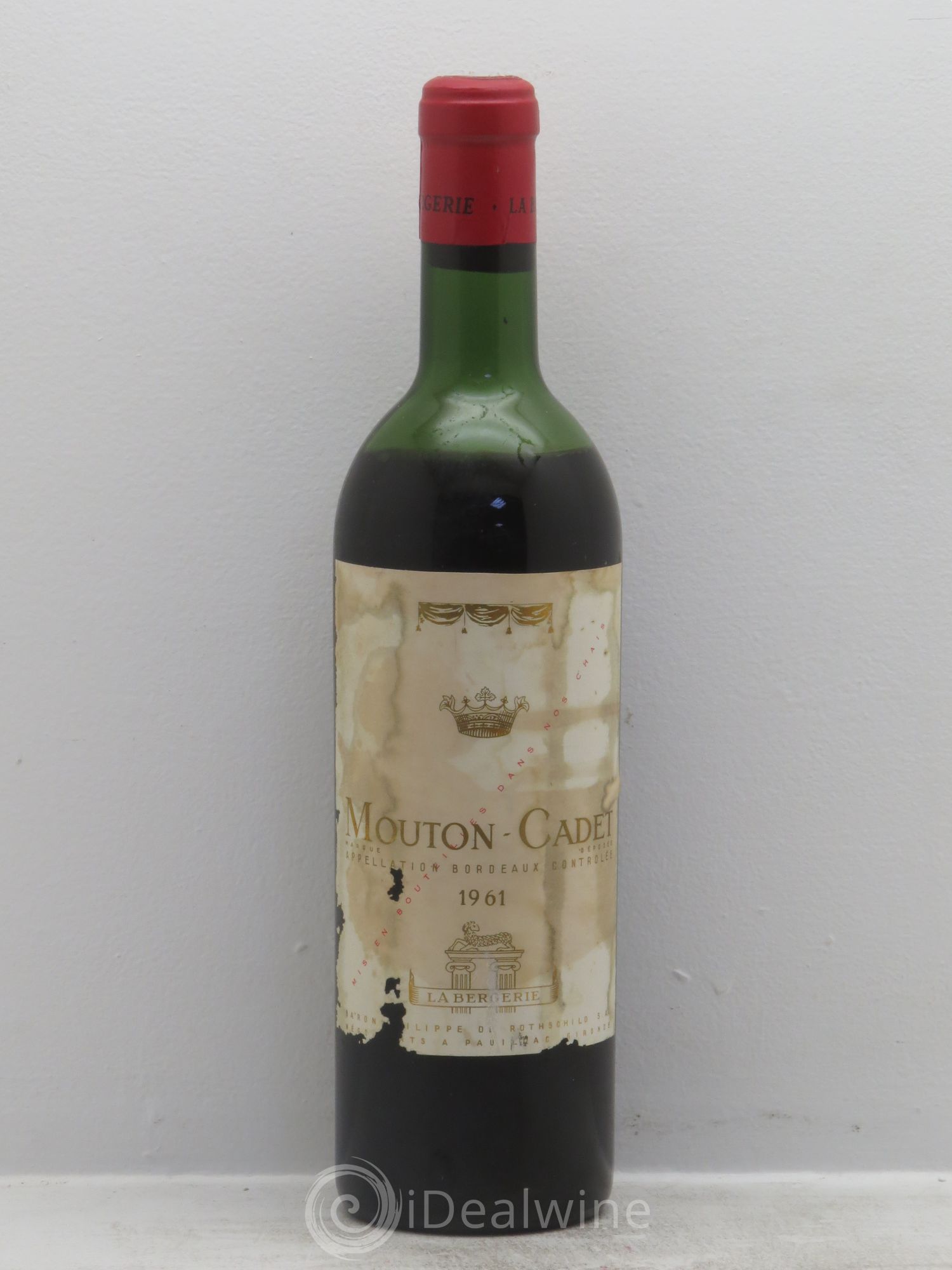 Château Mouton Cadet 1961 - Lot de 1 bouteille - 0