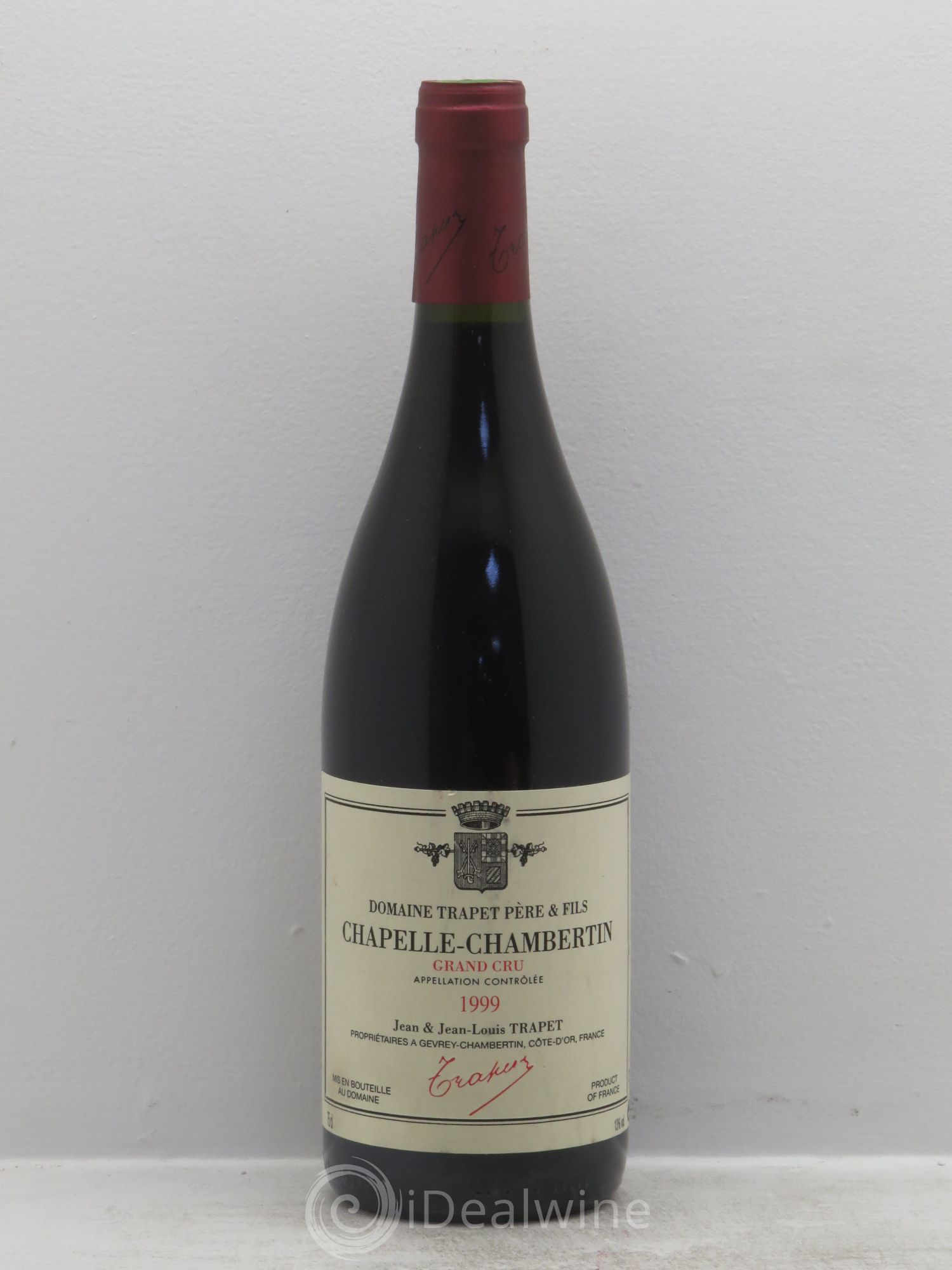 Chapelle-Chambertin Grand Cru Domaine Trapet 1999 - Lot de 1 bouteille - 0
