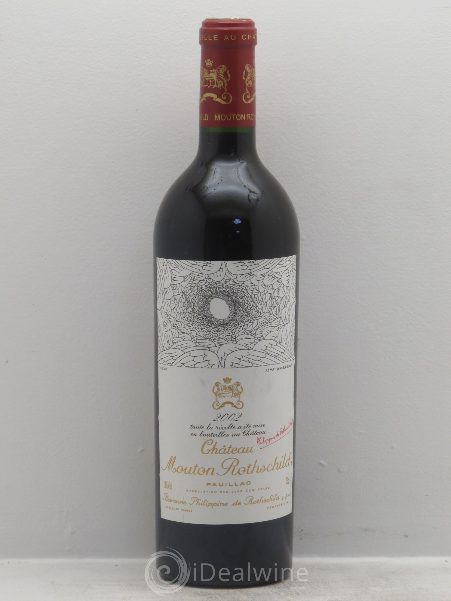 Château Mouton Rothschild 1er Grand Cru Classé 2002 - Lot de 1 bouteille - 0