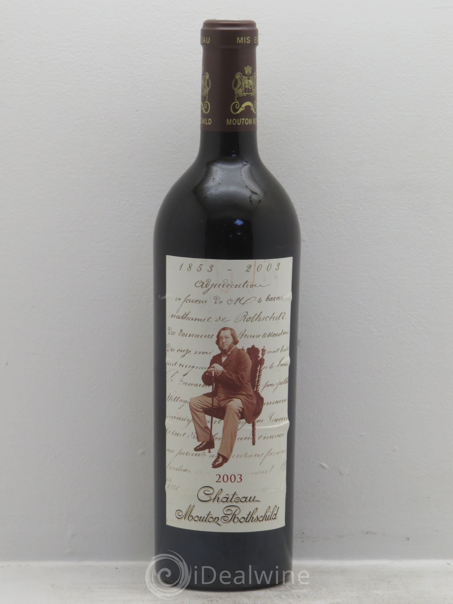 Château Mouton Rothschild 1er Grand Cru Classé 2003 - Lot de 1 bouteille - 0