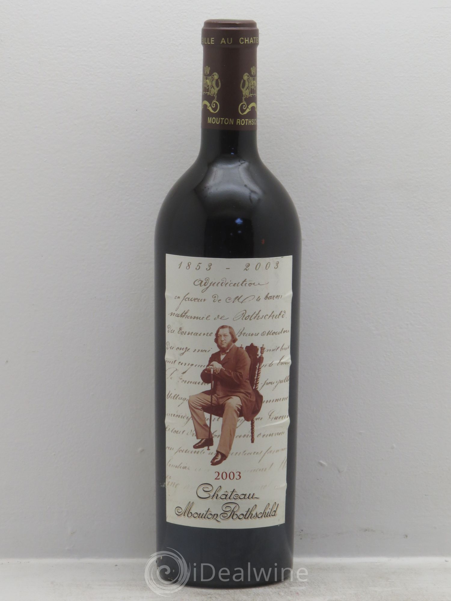 Château Mouton Rothschild 1er Grand Cru Classé 2003 - Lot de 1 bouteille - 0