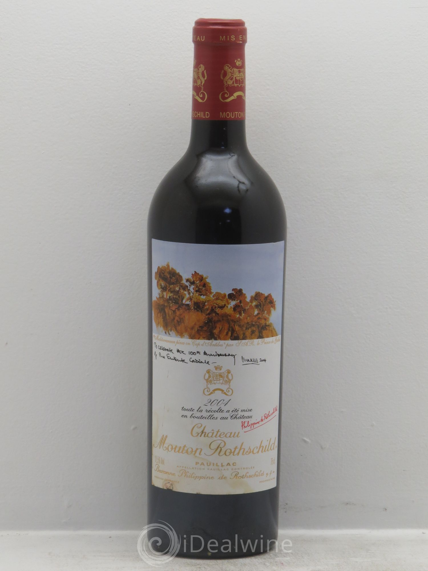 Château Mouton Rothschild 1er Grand Cru Classé 2004 - Lot de 1 bouteille - 0