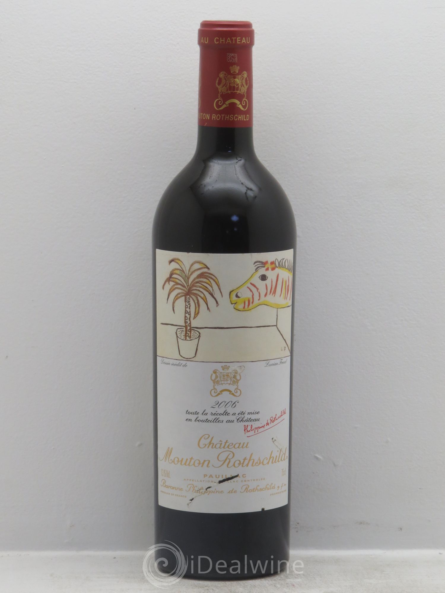 Château Mouton Rothschild 1er Grand Cru Classé 2006 - Lot de 1 bouteille - 0